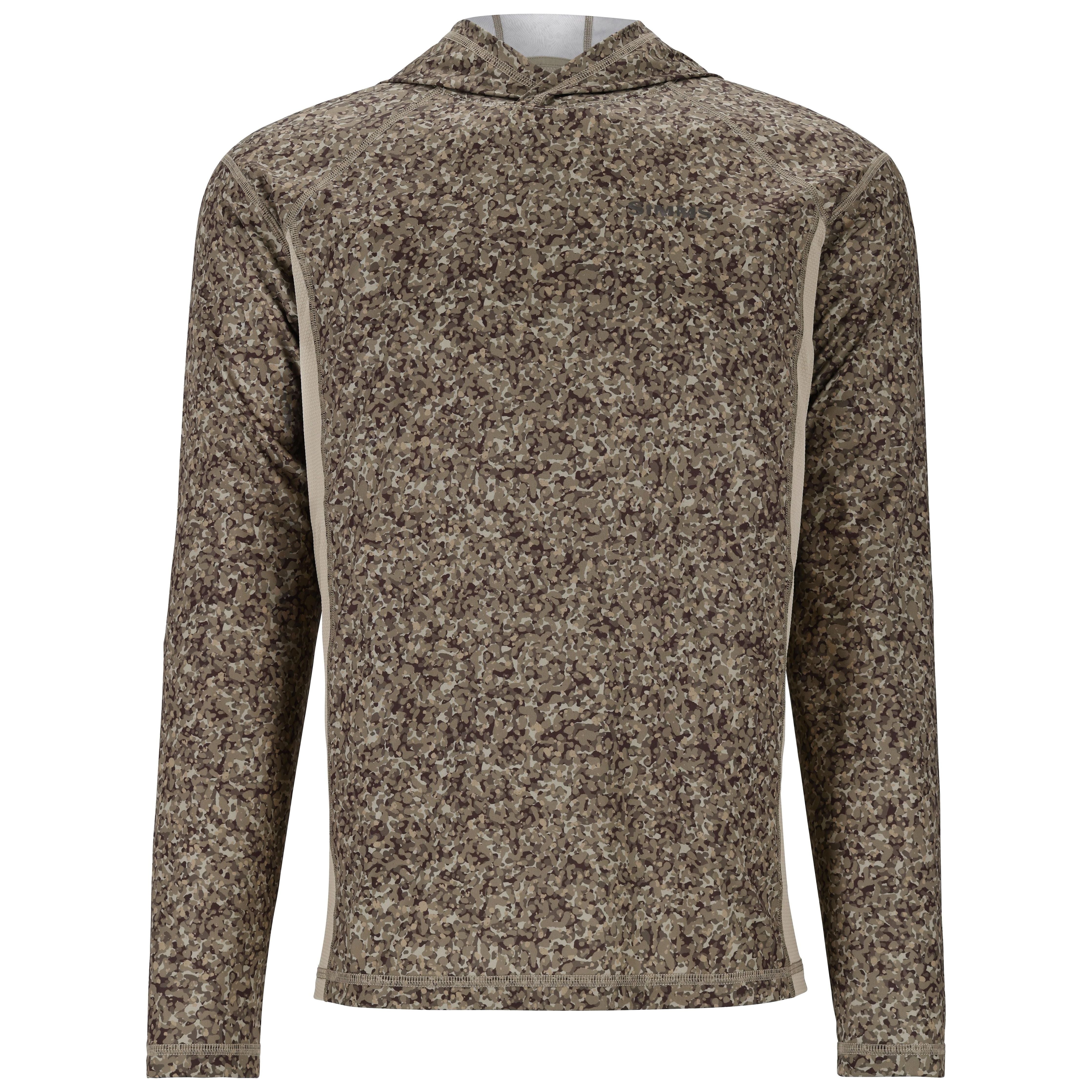 Simms Men's Challenger Solar Hoody Pebble Stone Image 01