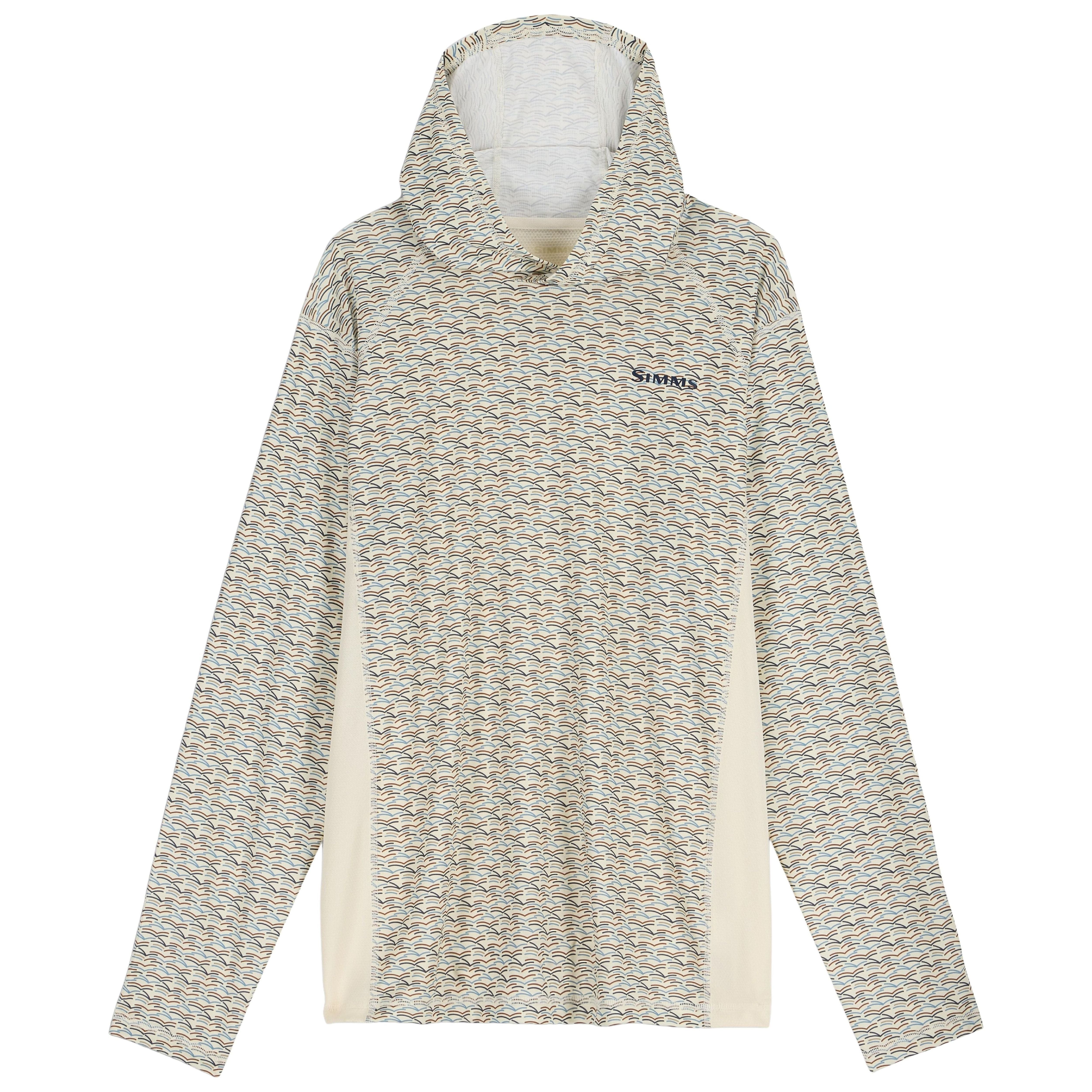 Simms Men's Challenger Solar Hoody Wave Tallow Image 01