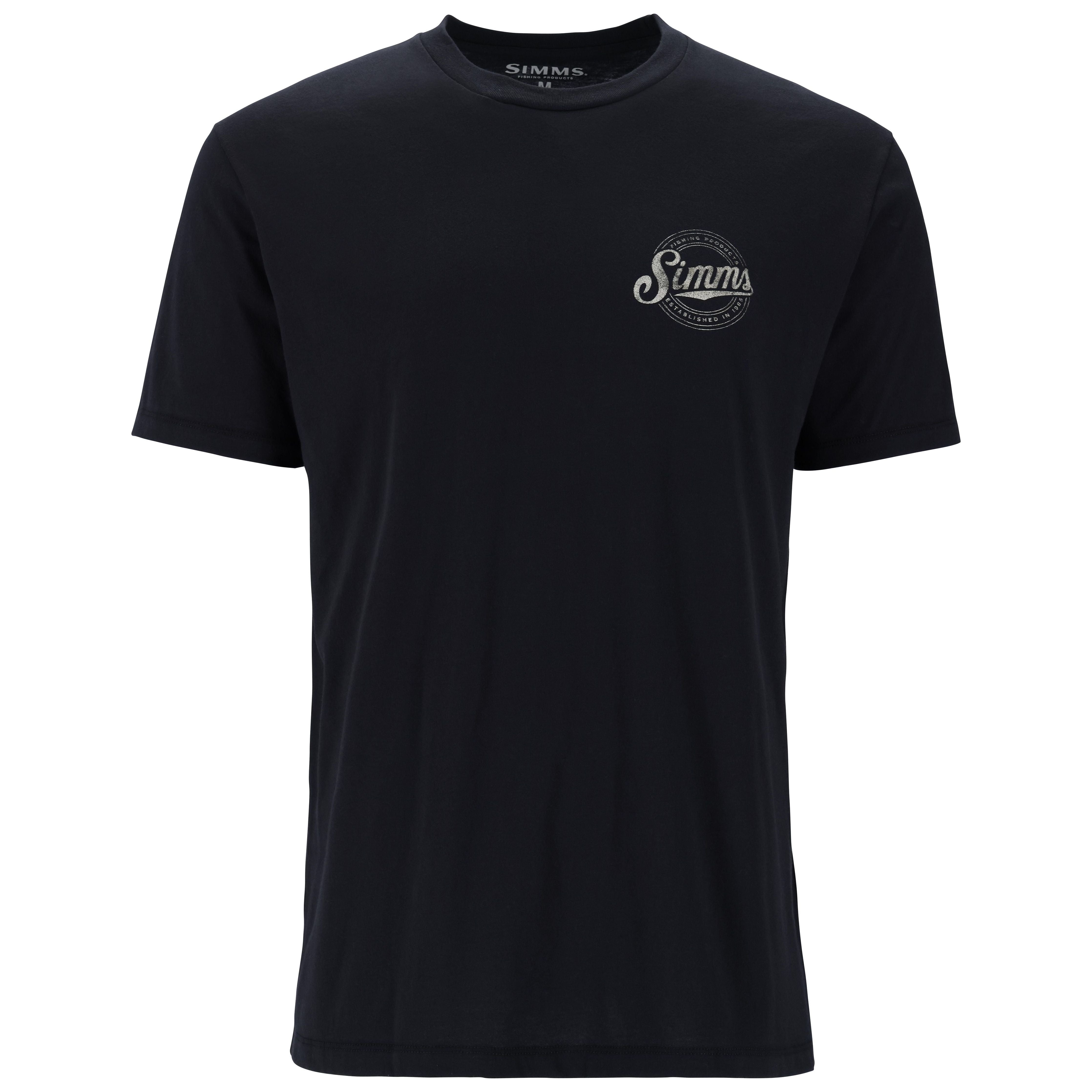 Simms Men's Circle Lockup T-Shirt Black Image 02