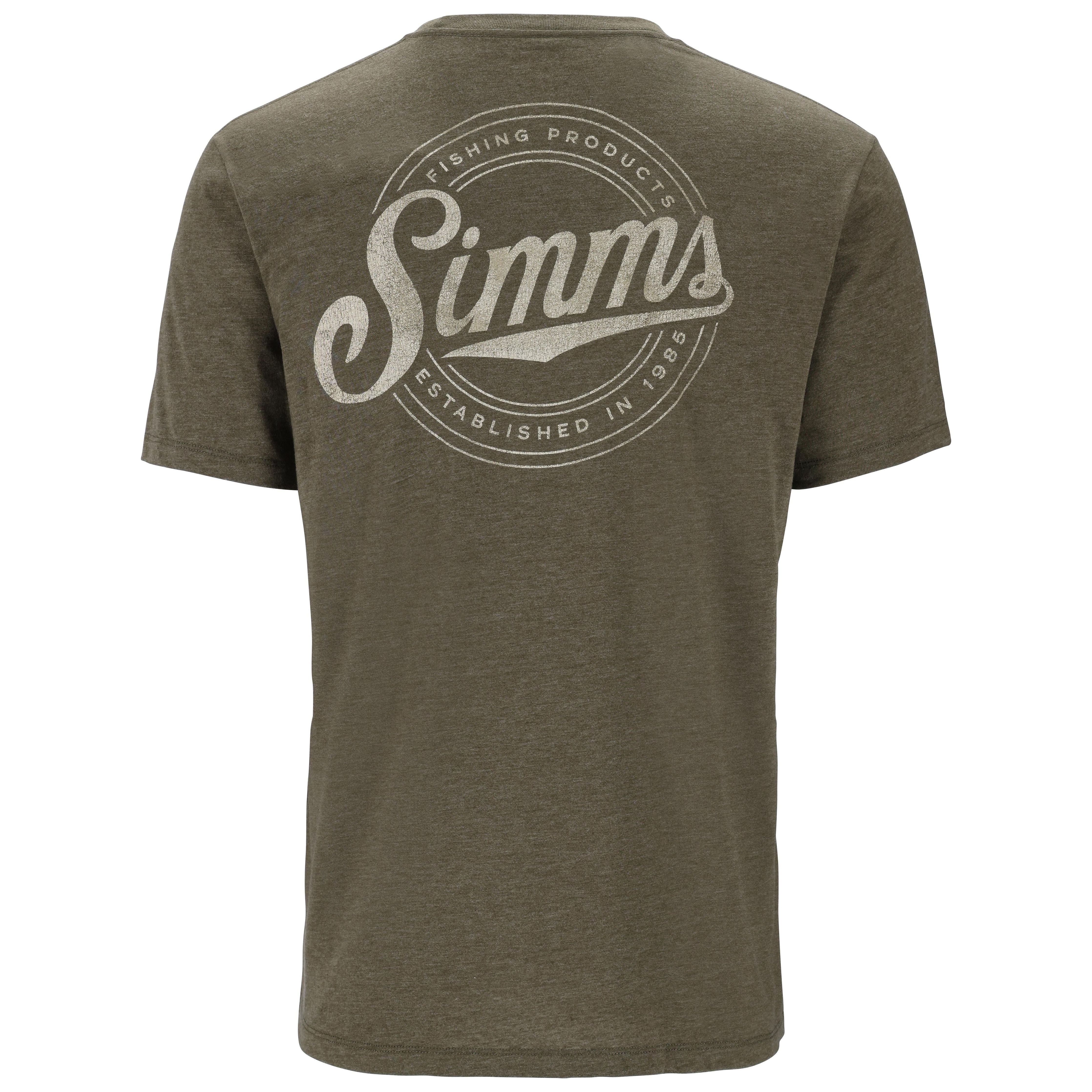 Simms Men's Circle Lockup T-Shirt Military Heather Image 01