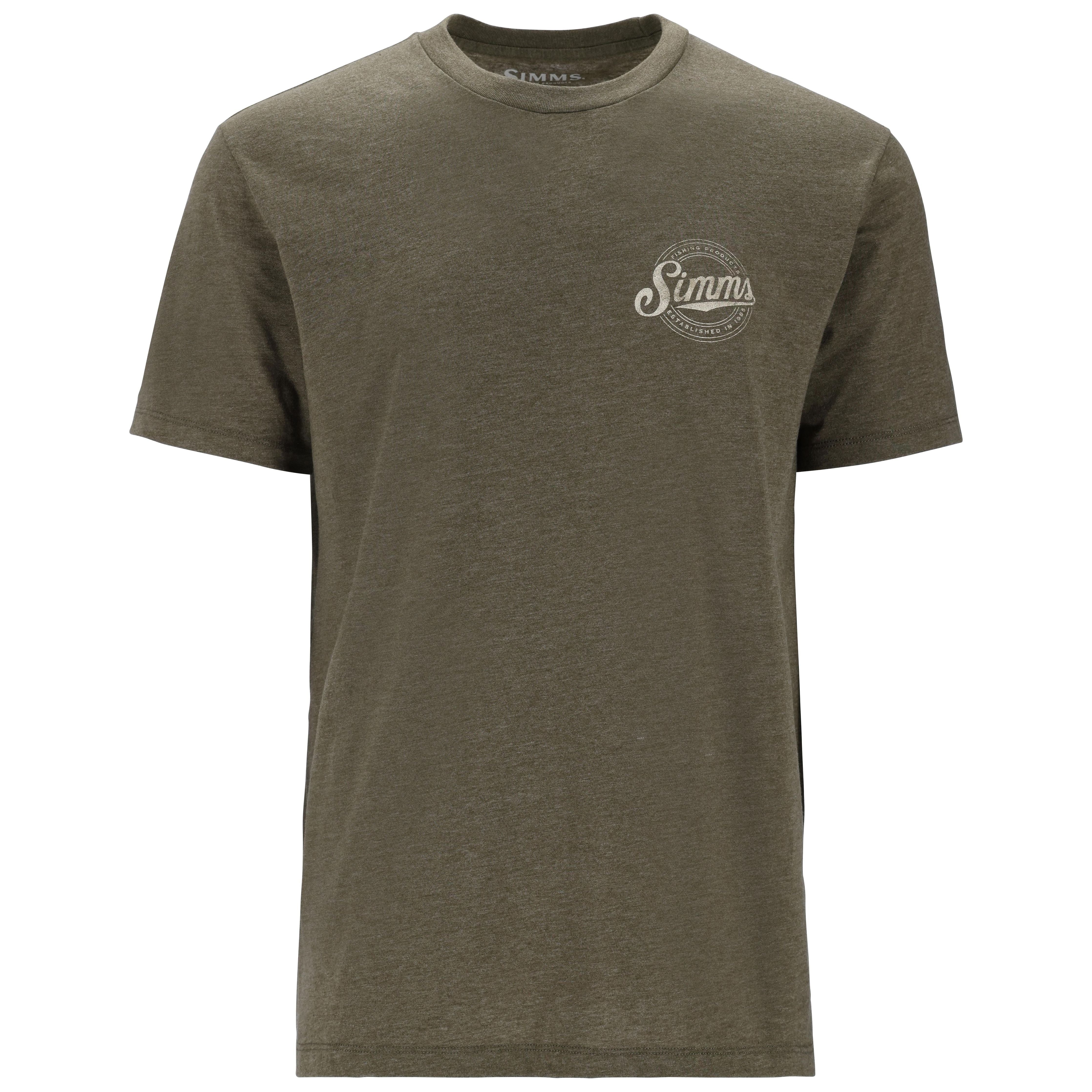 Simms Men's Circle Lockup T-Shirt Military Heather Image 02