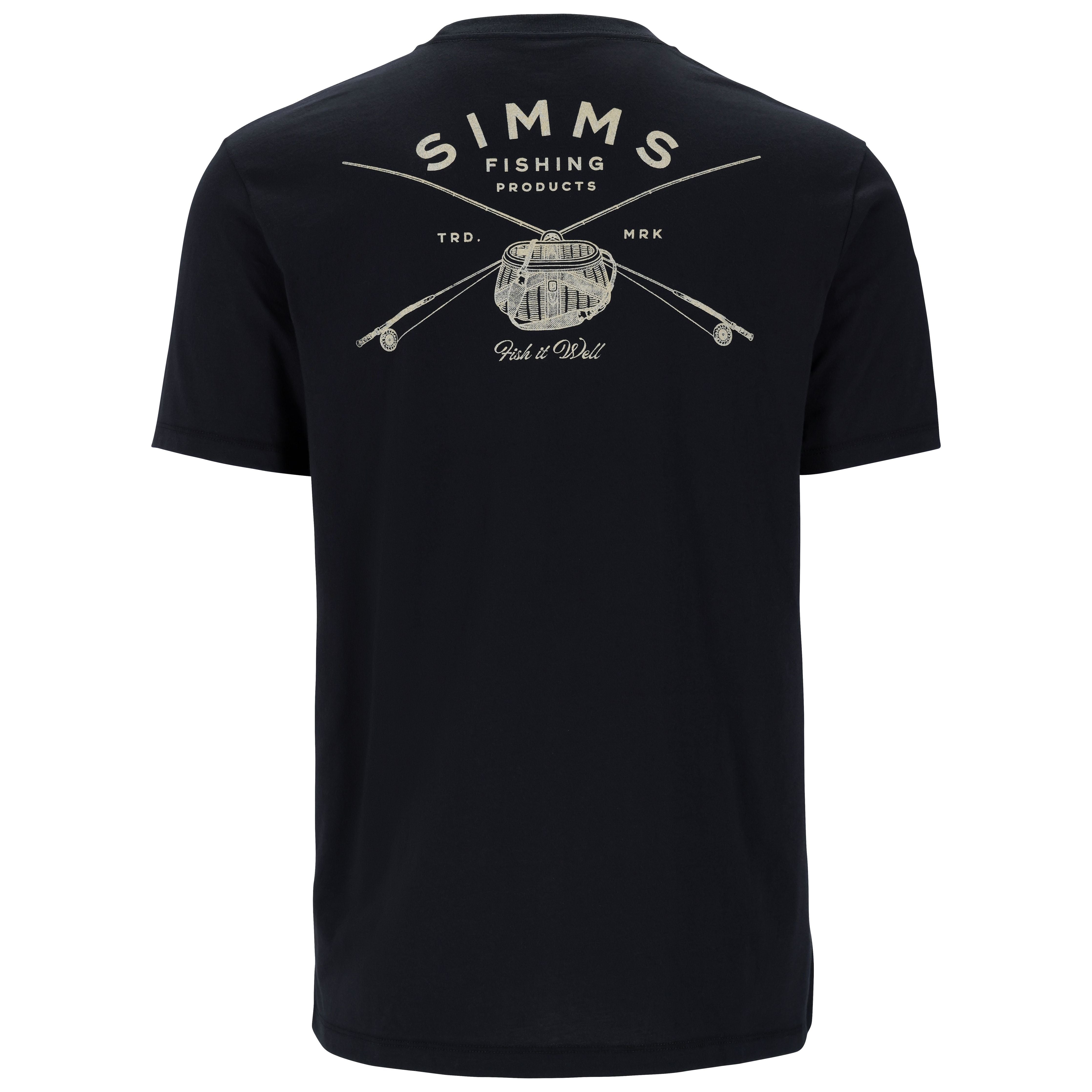 Simms Men's Classic Tackle T-Shirt Black Image 01