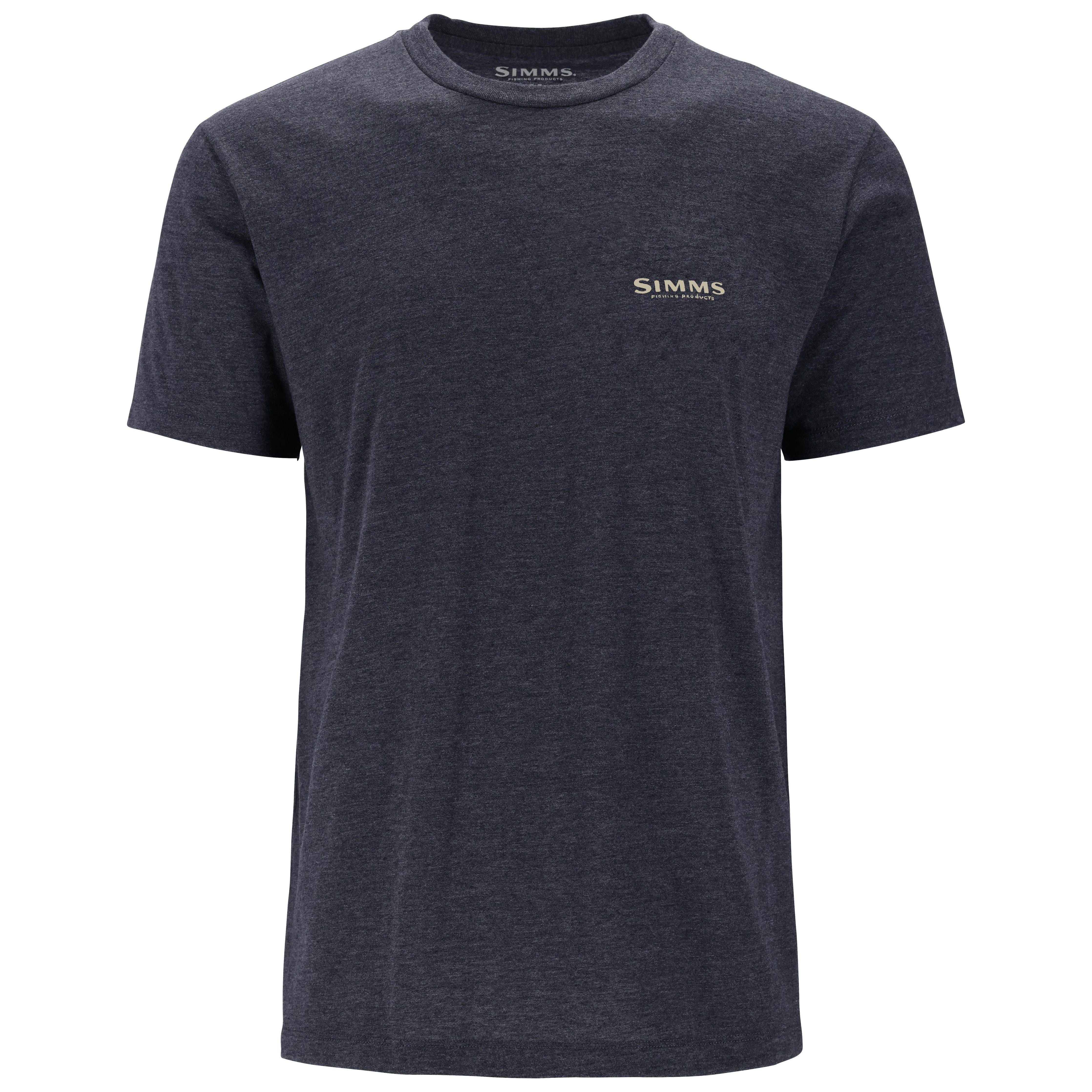Simms Men's Classic Tackle T-Shirt Navy Heather Image 02