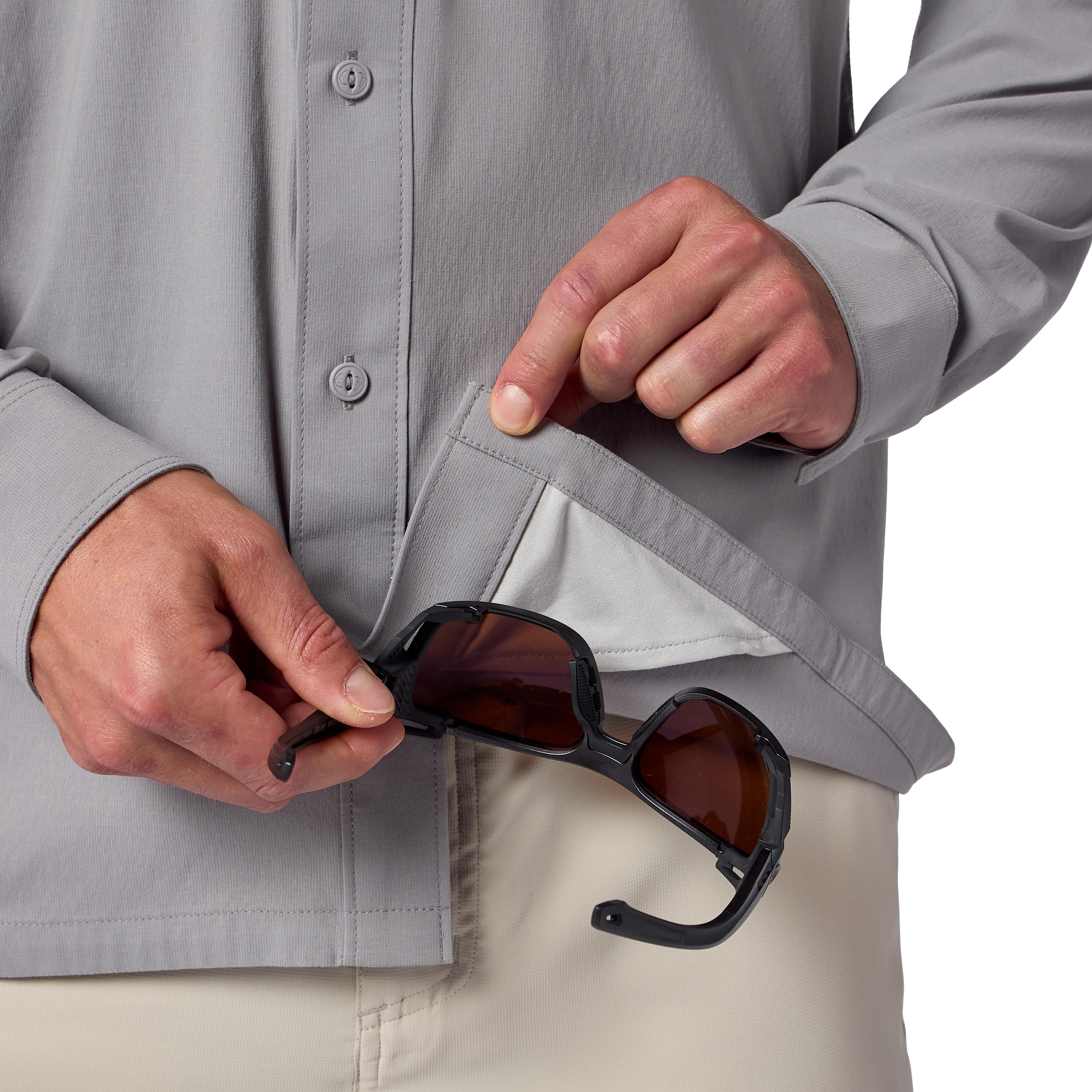 Simms Men's Flyover Shirt Hopper Head Image 05