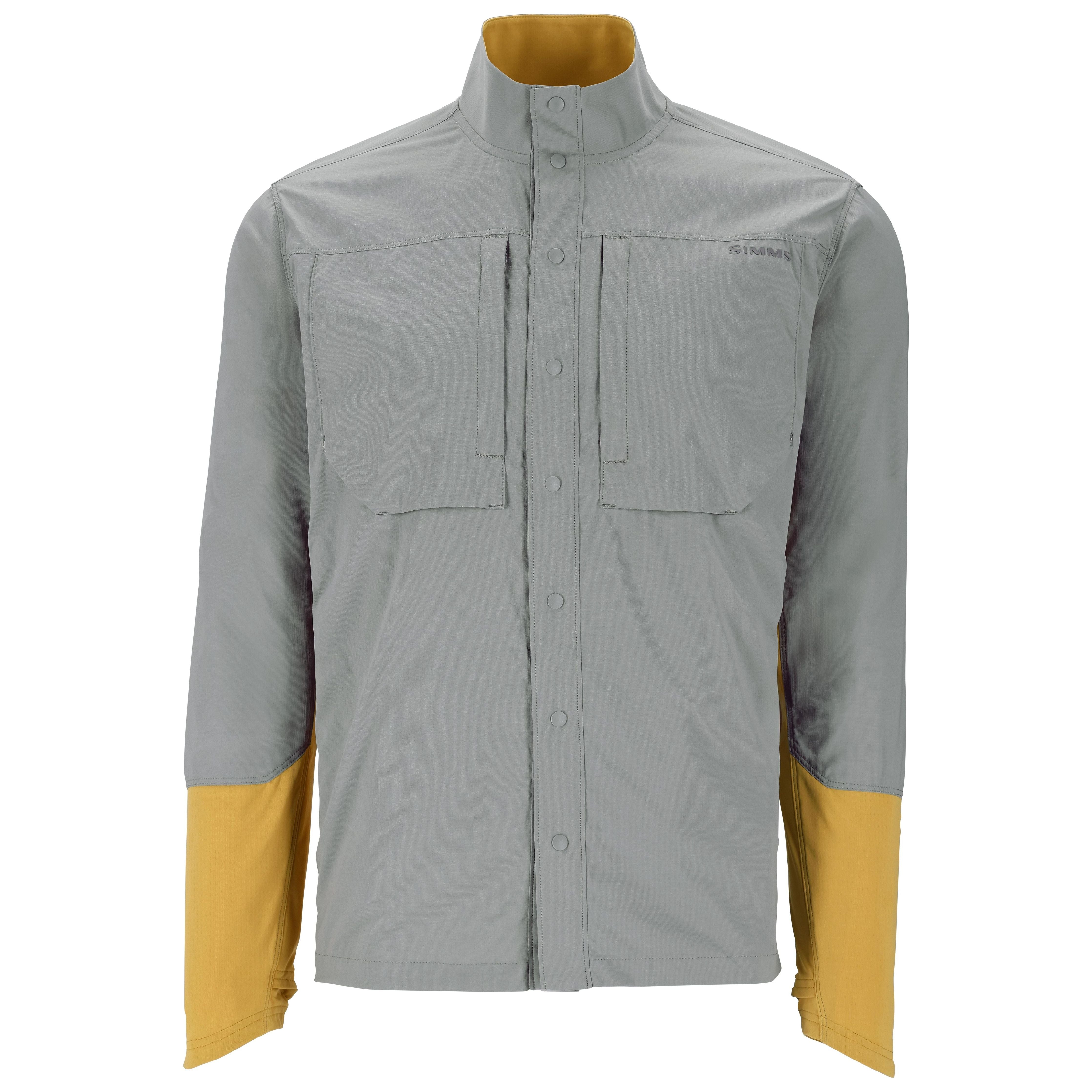 Simms Men's Latitude BiComp Shirt Cinder/Baltic Amber Image 01