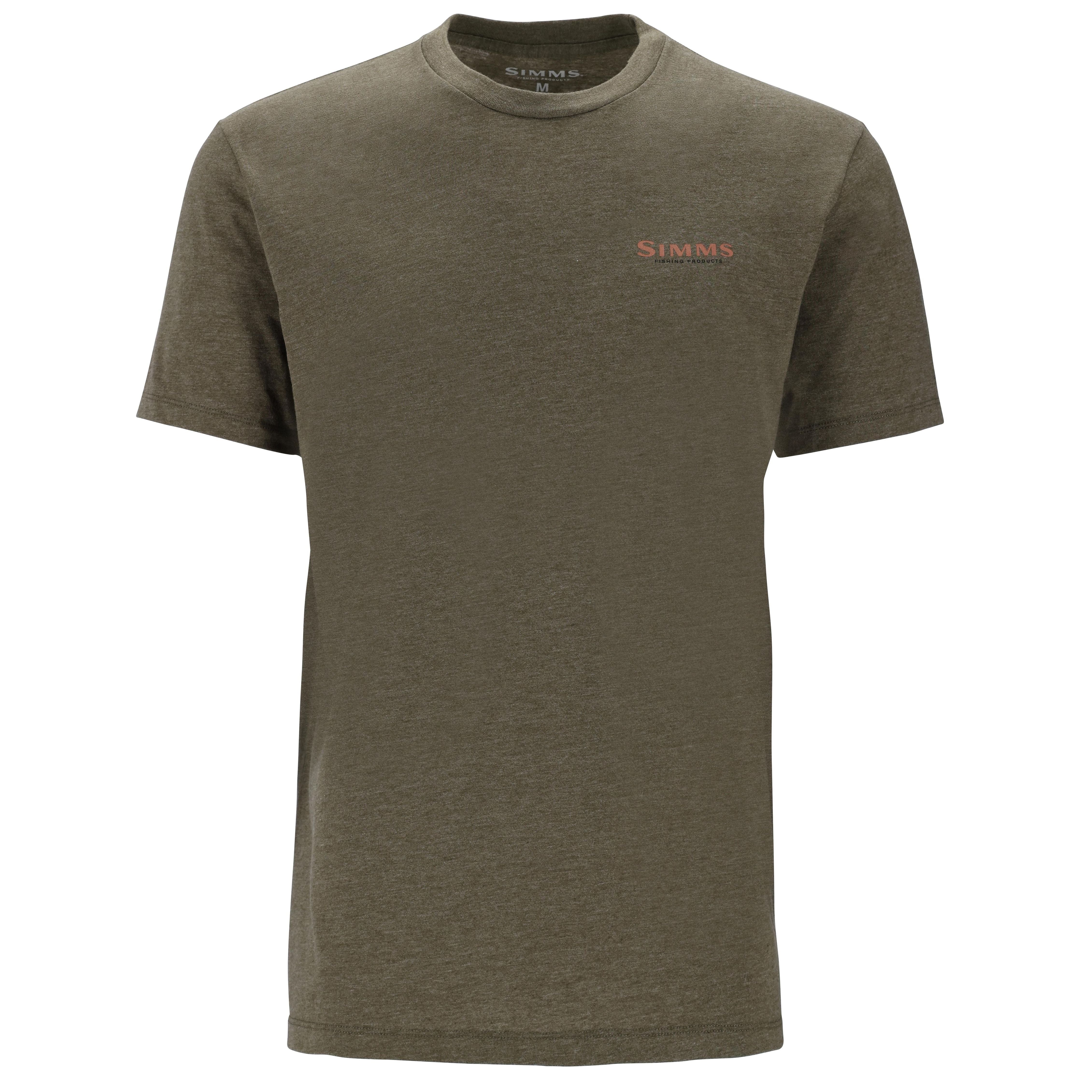 Simms Men's Let it Fly T-Shirt Military Heather Image 02