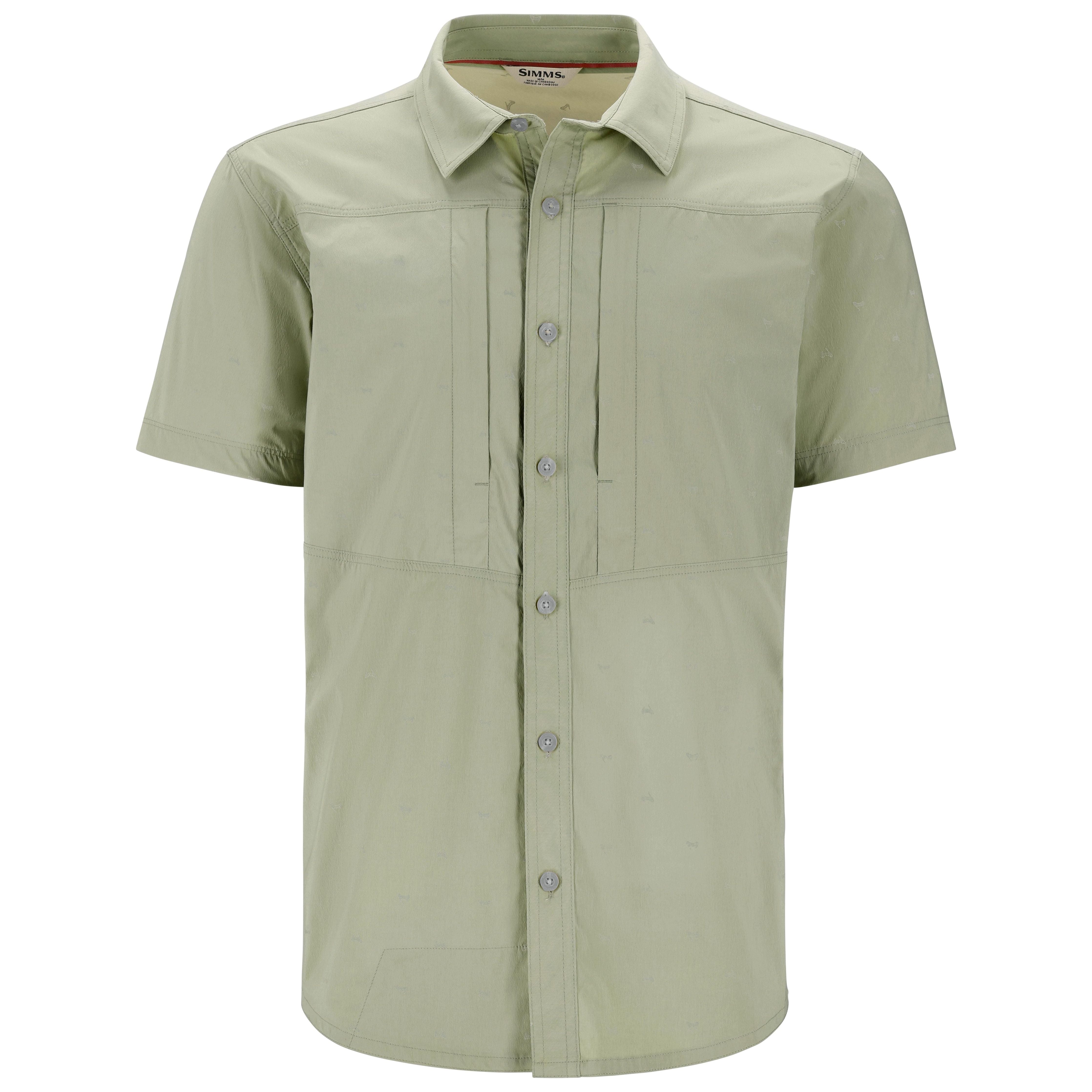 Simms Men's Stone Cold SS Shirt Fishtail Pale Pine Image 01
