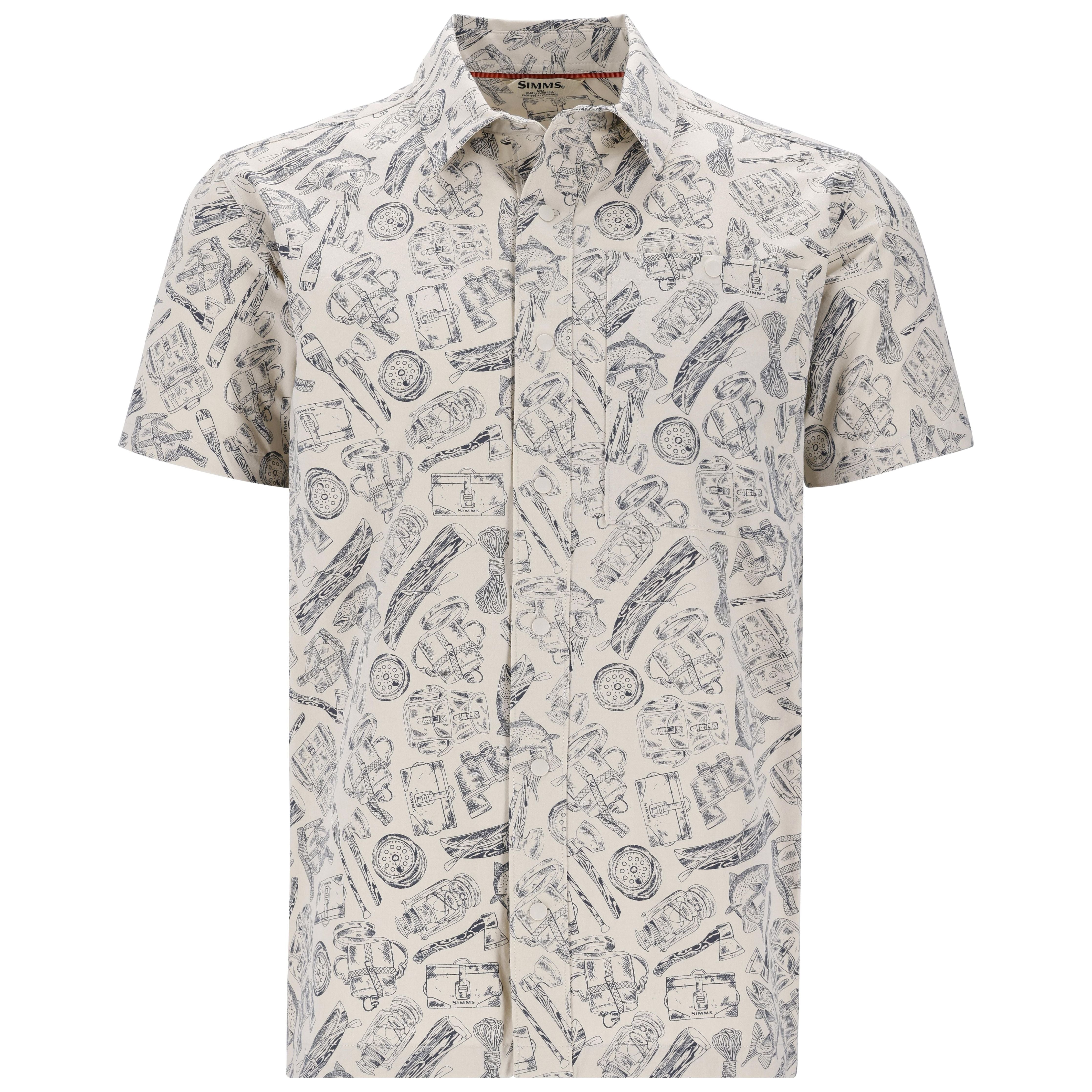Simms Men's Tailout SS Shirt Camp Sand Image 01