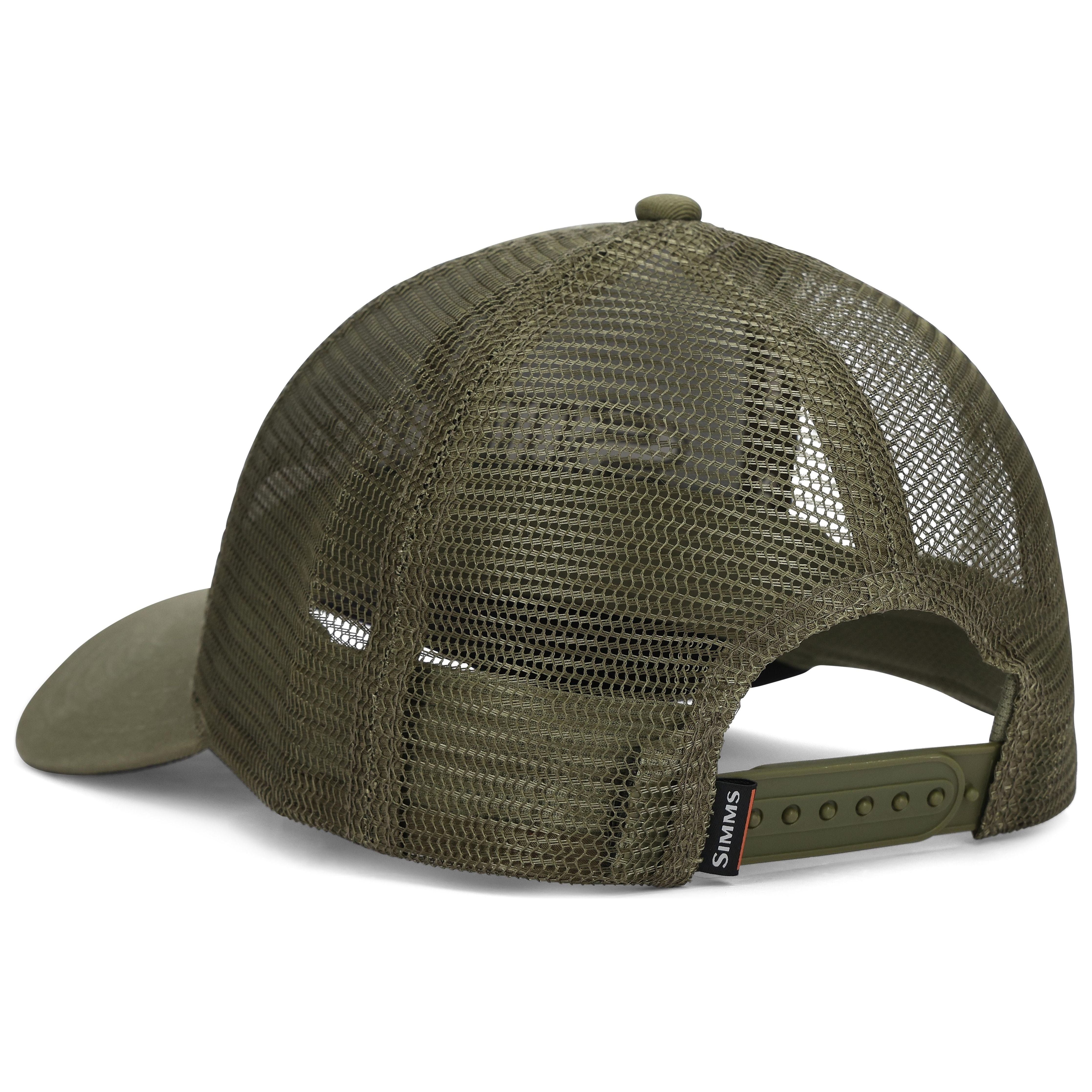 Simms Single Haul Trucker Back Eddy Camo Fill Loden Image 02