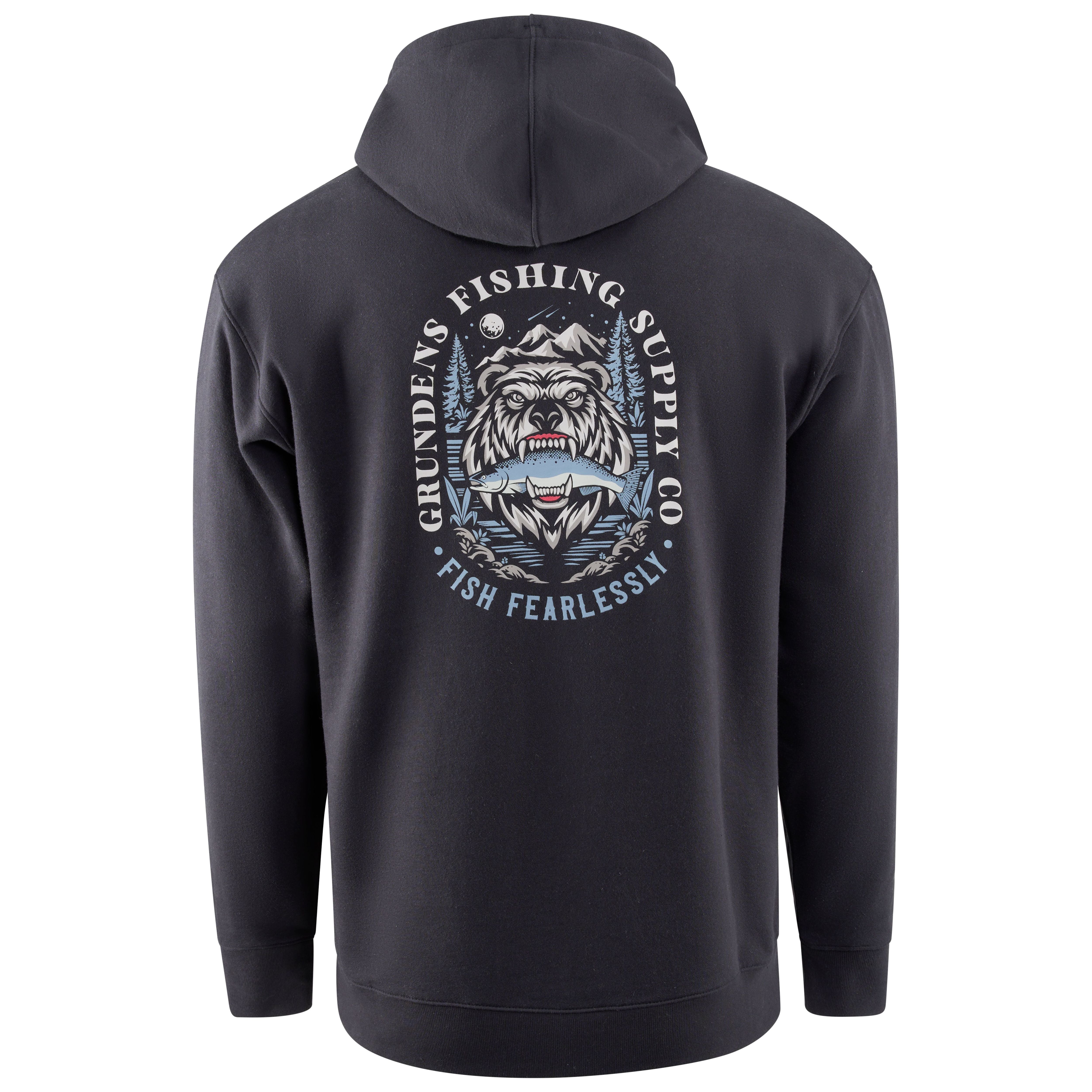 Grundens Men's Bear Essentials Hoodie Black Image 01
