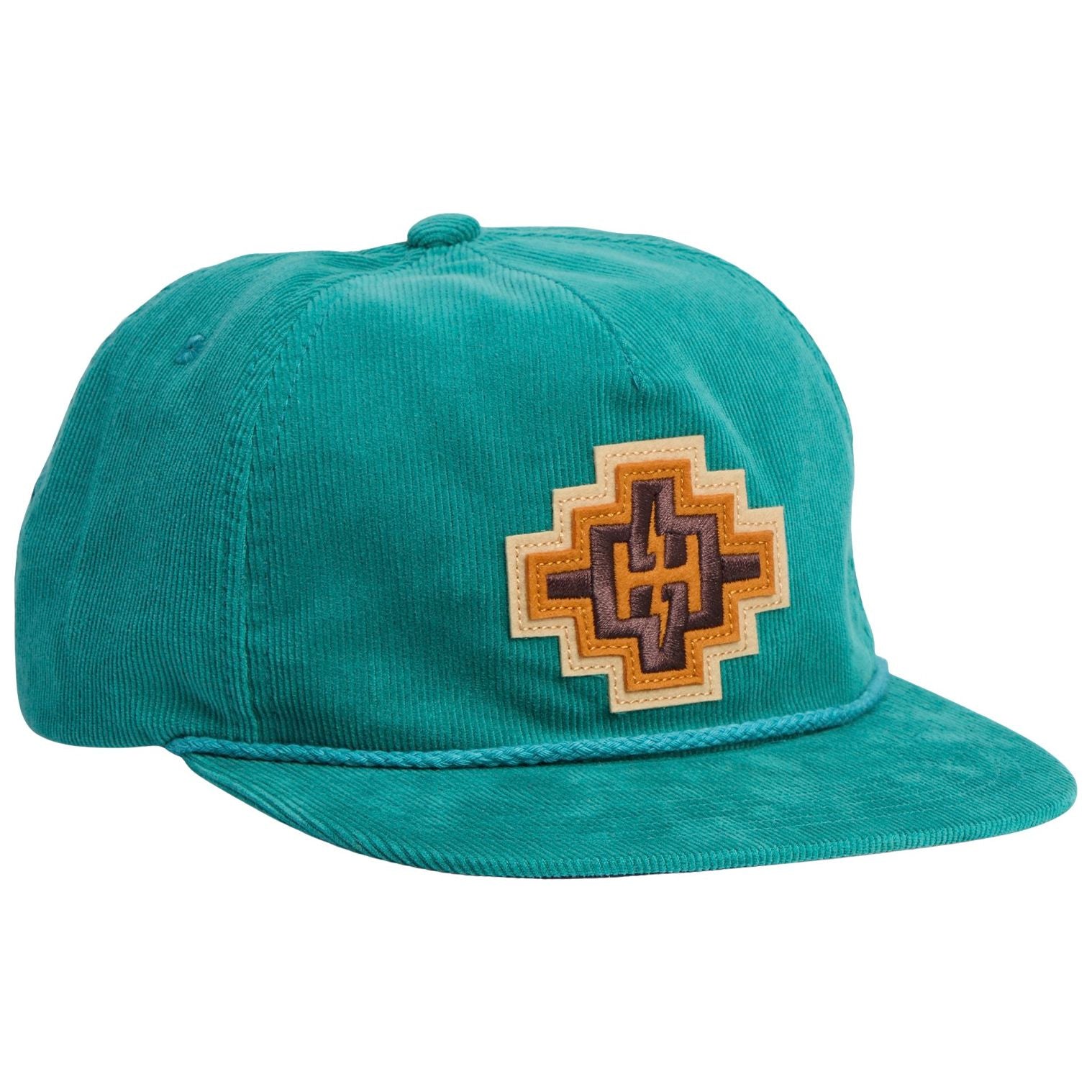 Howler Brothers H Bolt Motif Unstructured Snapback Hat Teal Corduroy Image 01