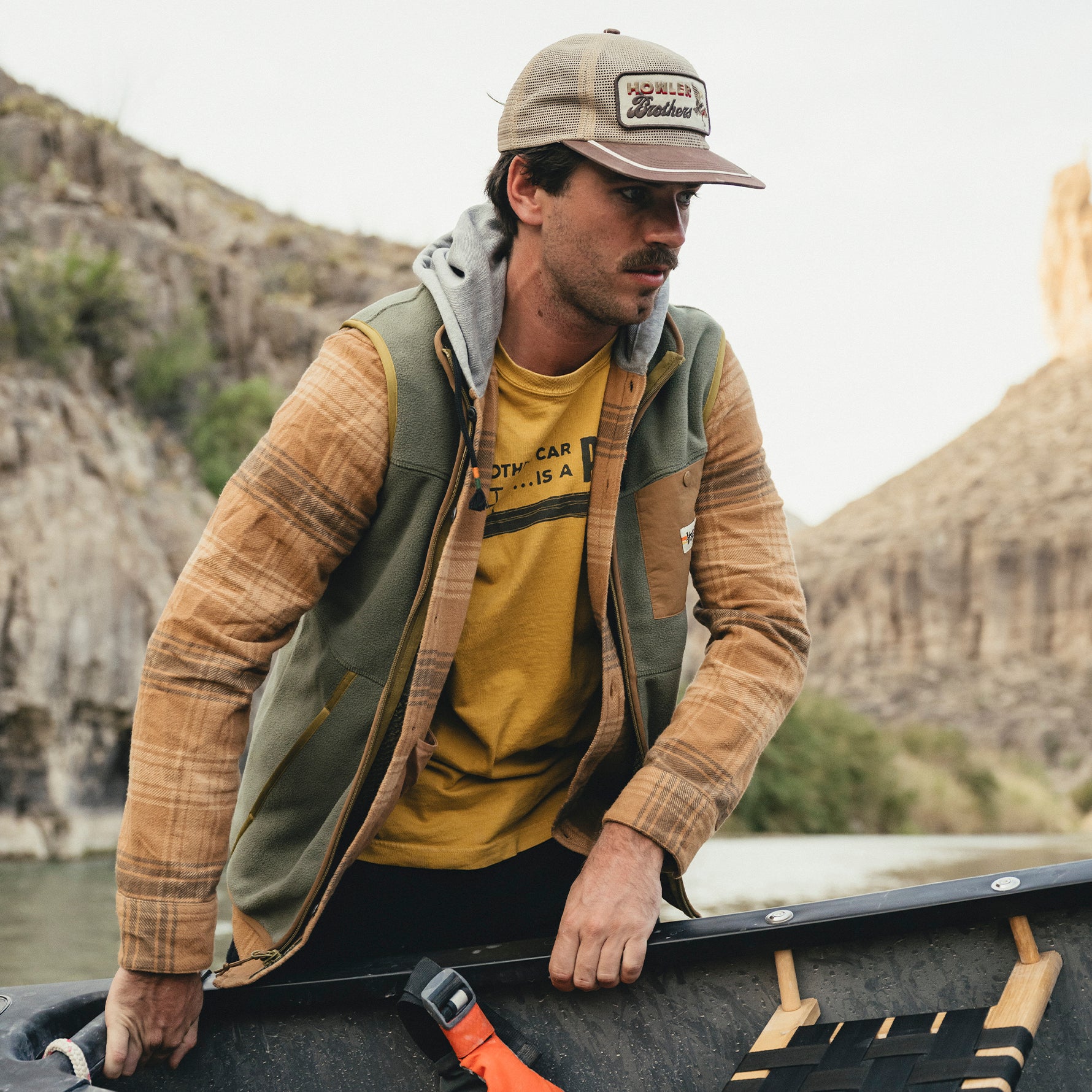 Howler Brothers Osprey Prey Feedstore Unstructured Snapback Hat Image 02