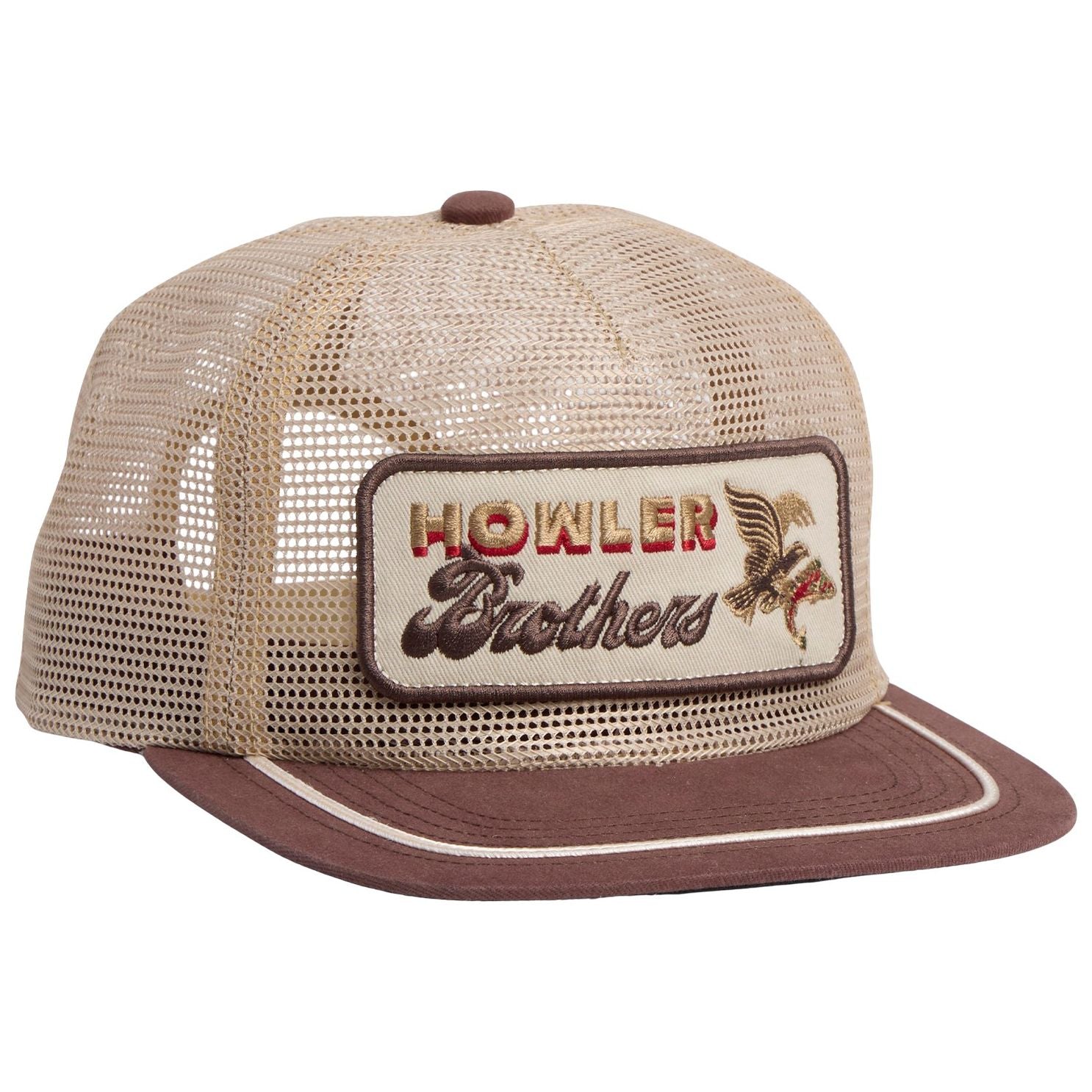 Howler Brothers Osprey Prey Feedstore Unstructured Snapback Hat Khaki / Brown Image 01
