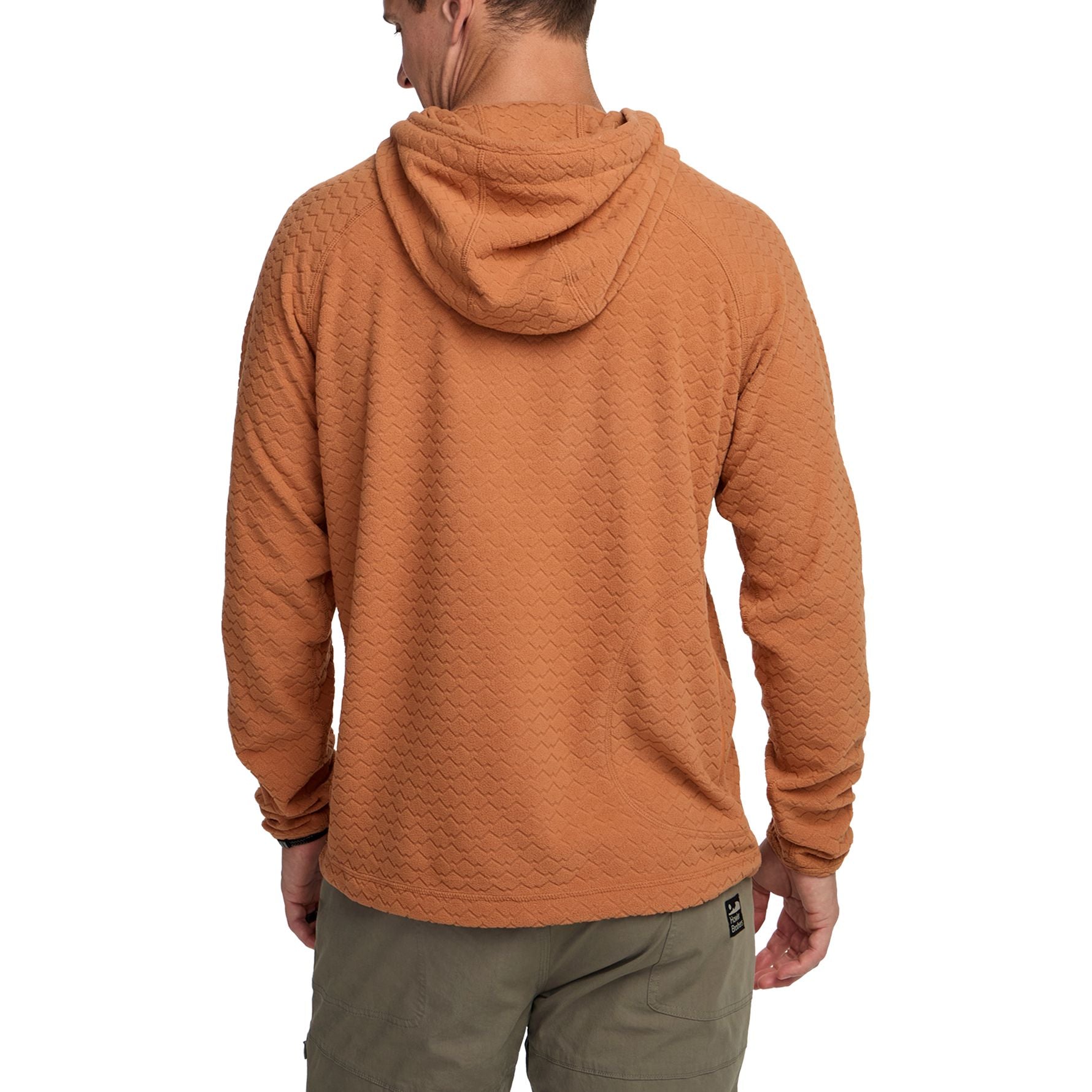Howler Brothers Palo Duro Fleece Hoodie Mountain Grid : Clay Image 03