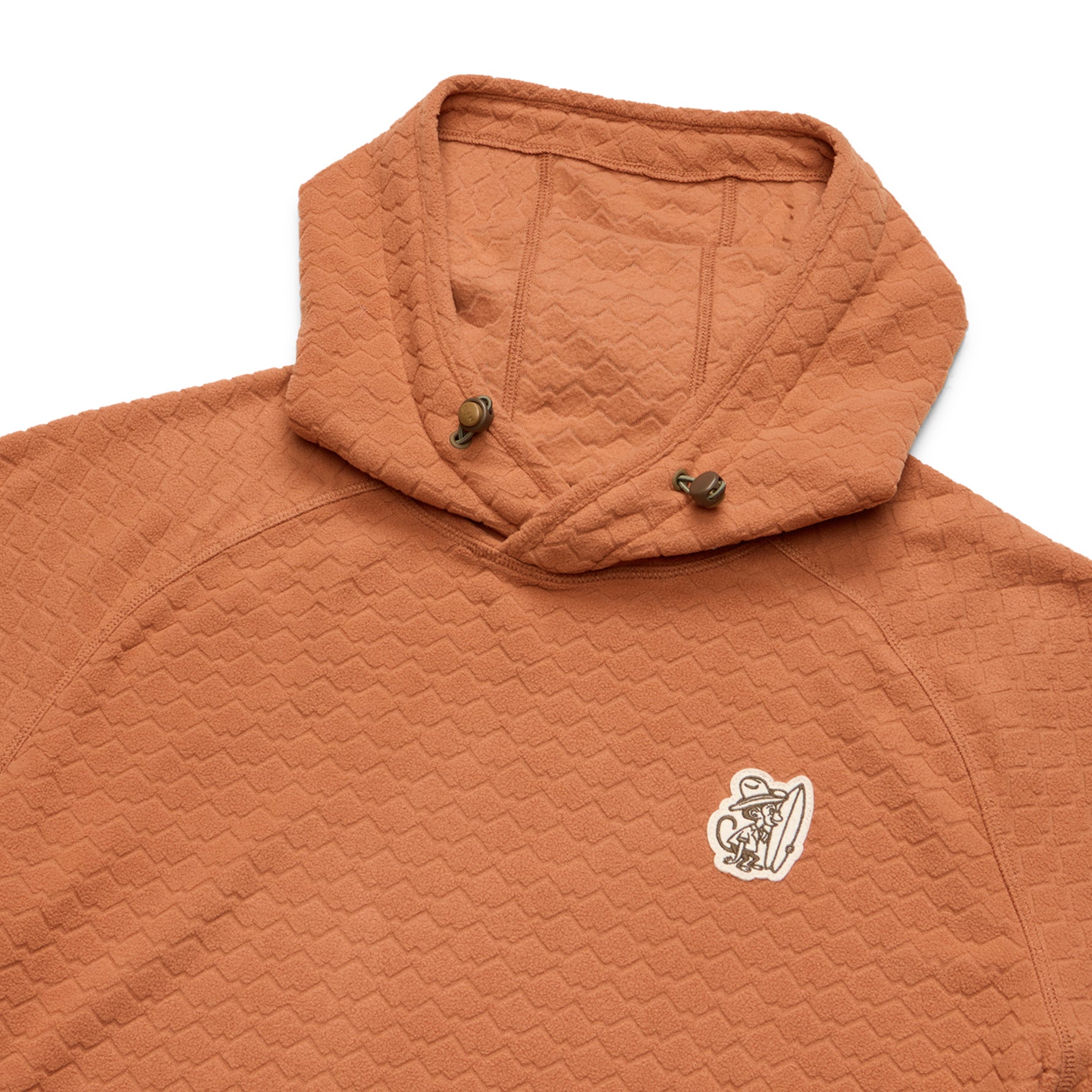 Howler Brothers Palo Duro Fleece Hoodie Mountain Grid : Clay Image 04