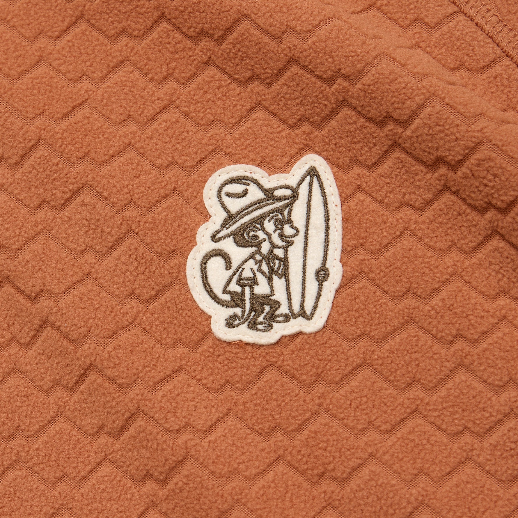 Howler Brothers Palo Duro Fleece Hoodie Mountain Grid : Clay Image 05