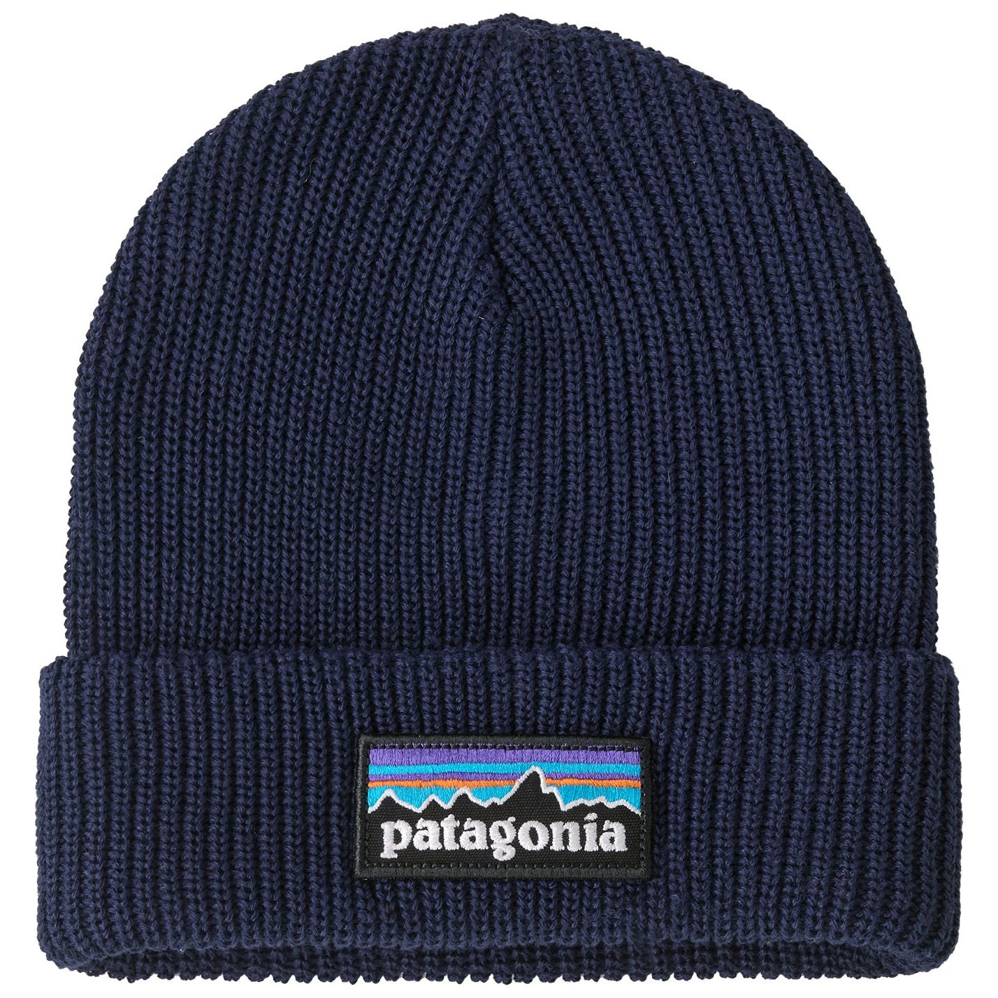 Patagonia Kid's Logo Beanie P-6 Logo: New Navy Image 01