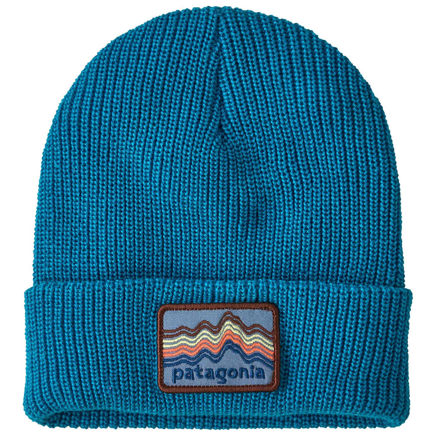 Patagonia Kid's Logo Beanie Ridge Rise Stripe: Uplift Blue Image 01