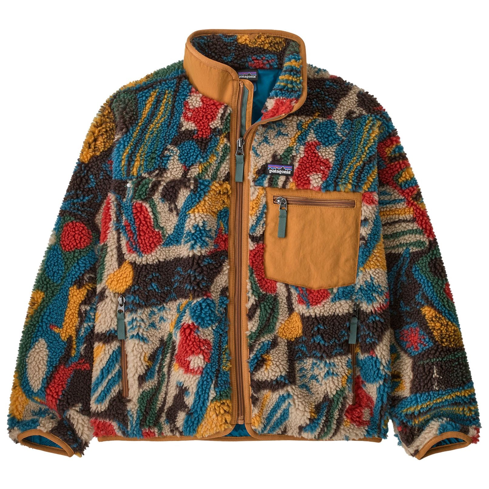 Patagonia Kid's Retro-X Jacket Let's Chat: Den Brown Image 01