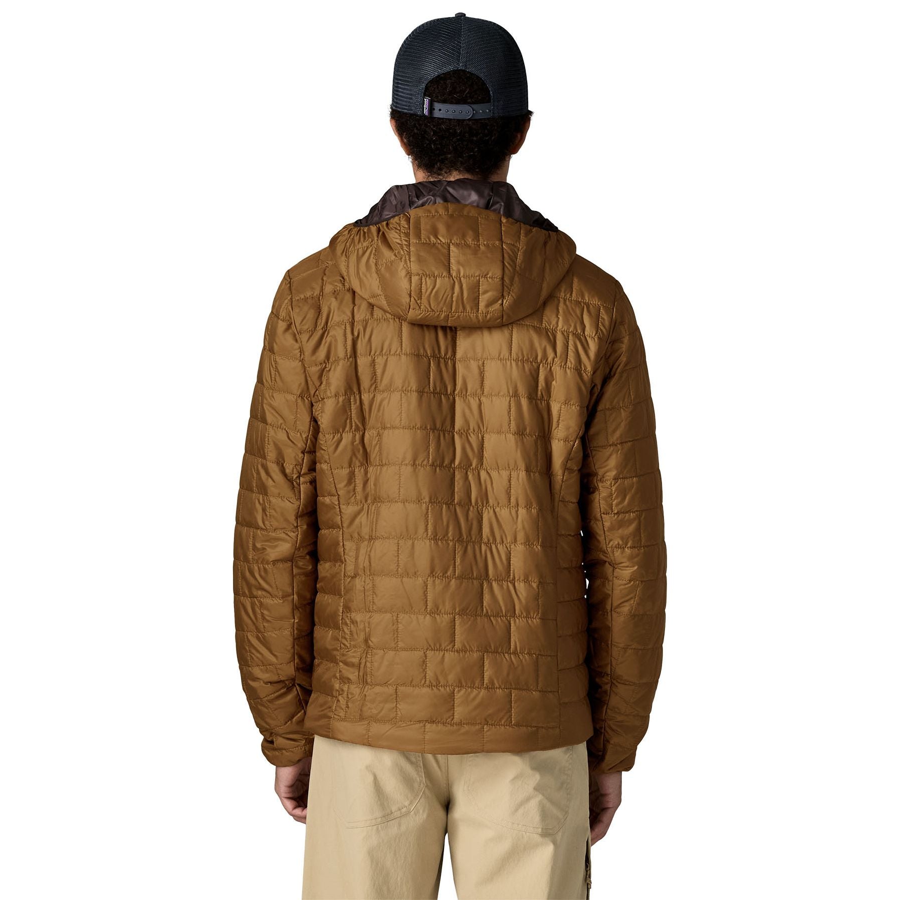 Patagonia Men's Nano Puff Fitz Roy Trout Hoody Wolf Brown Image 04