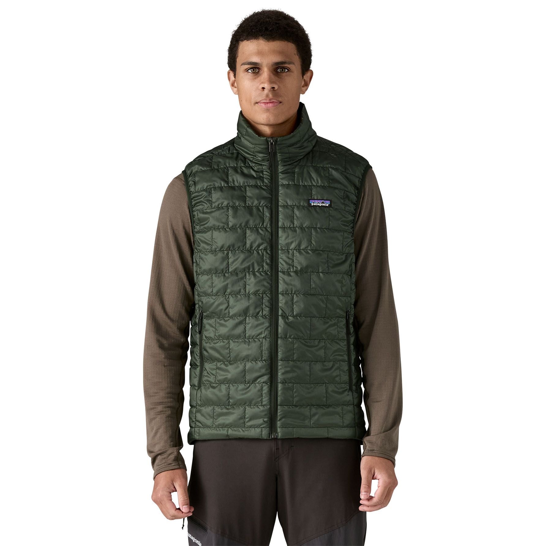 Patagonia Men's Nano Puff Vest Old Growth Green Image 03