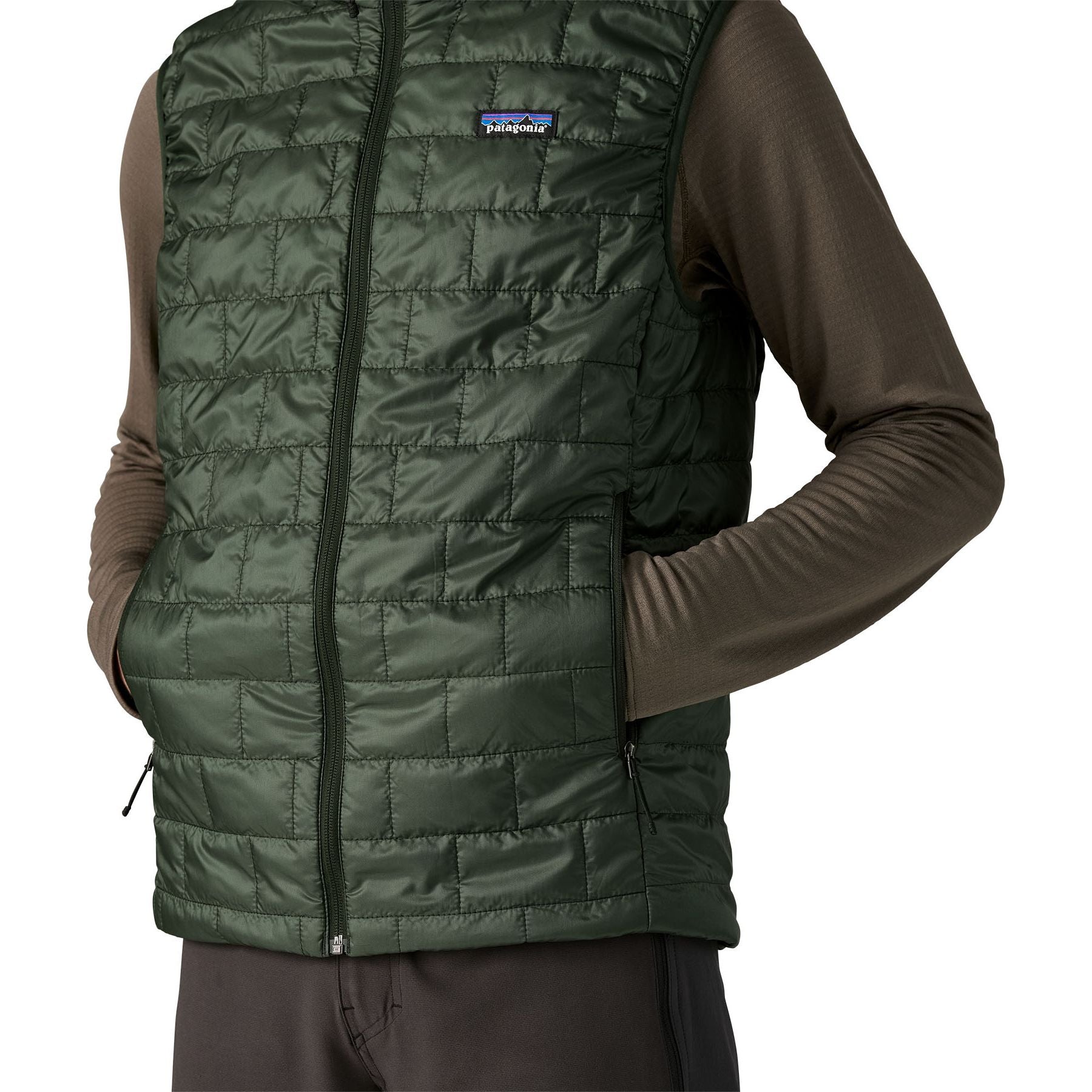 Patagonia Men's Nano Puff Vest Old Growth Green Image 07