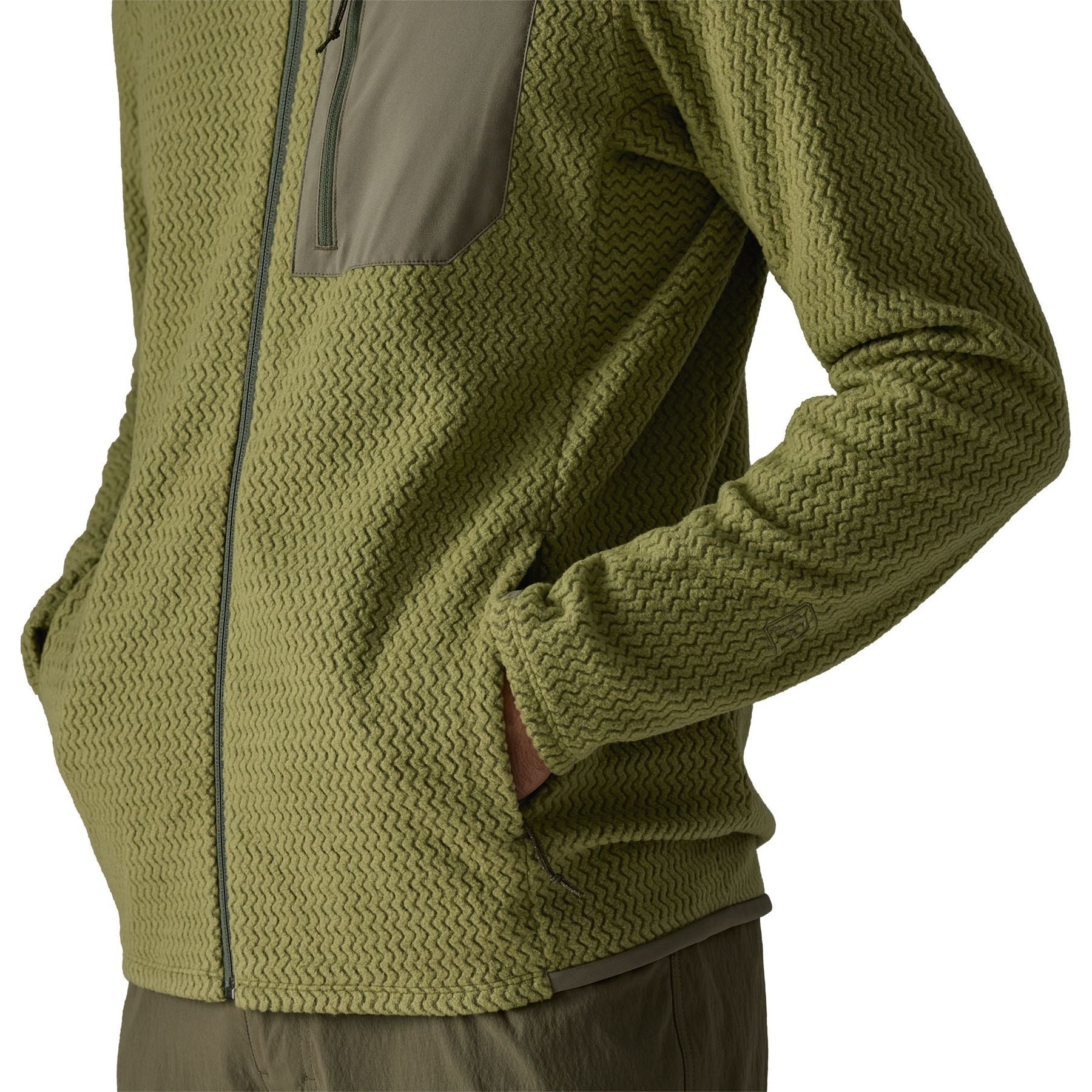 Patagonia Men's R1 Air Jacket Caper Green Image 09