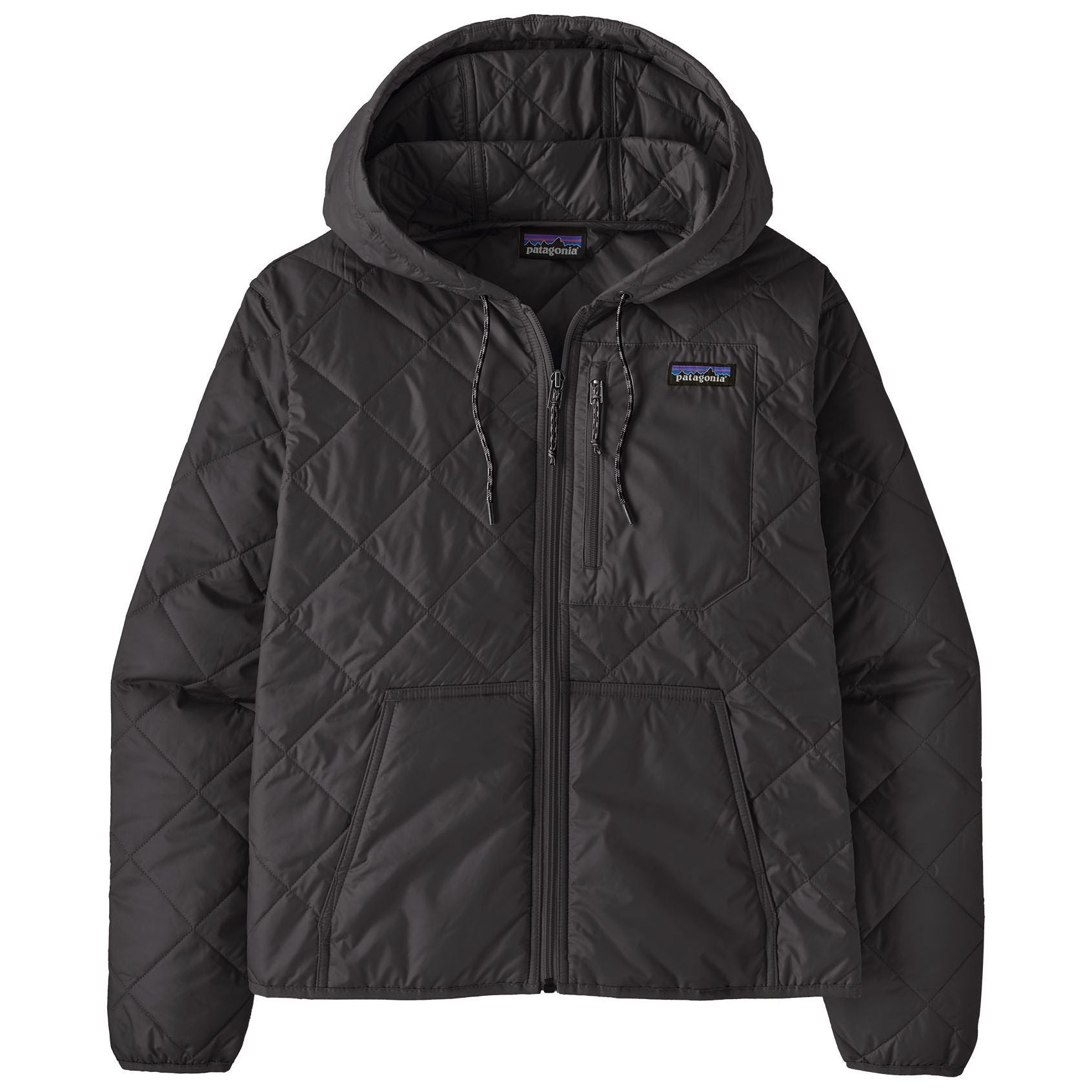 Patagonia Women's Diamond Quilted Bomber Hoody Black Image 01
