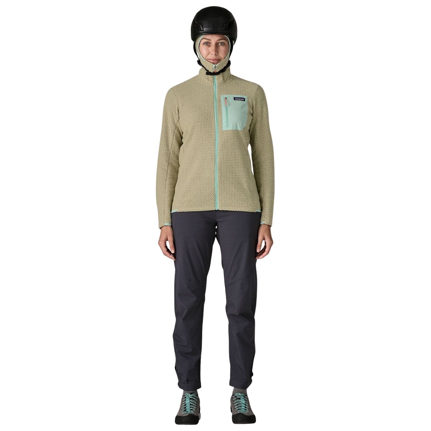 Patagonia Women's R1 Air Full-Zip Hoody Weathered Stone