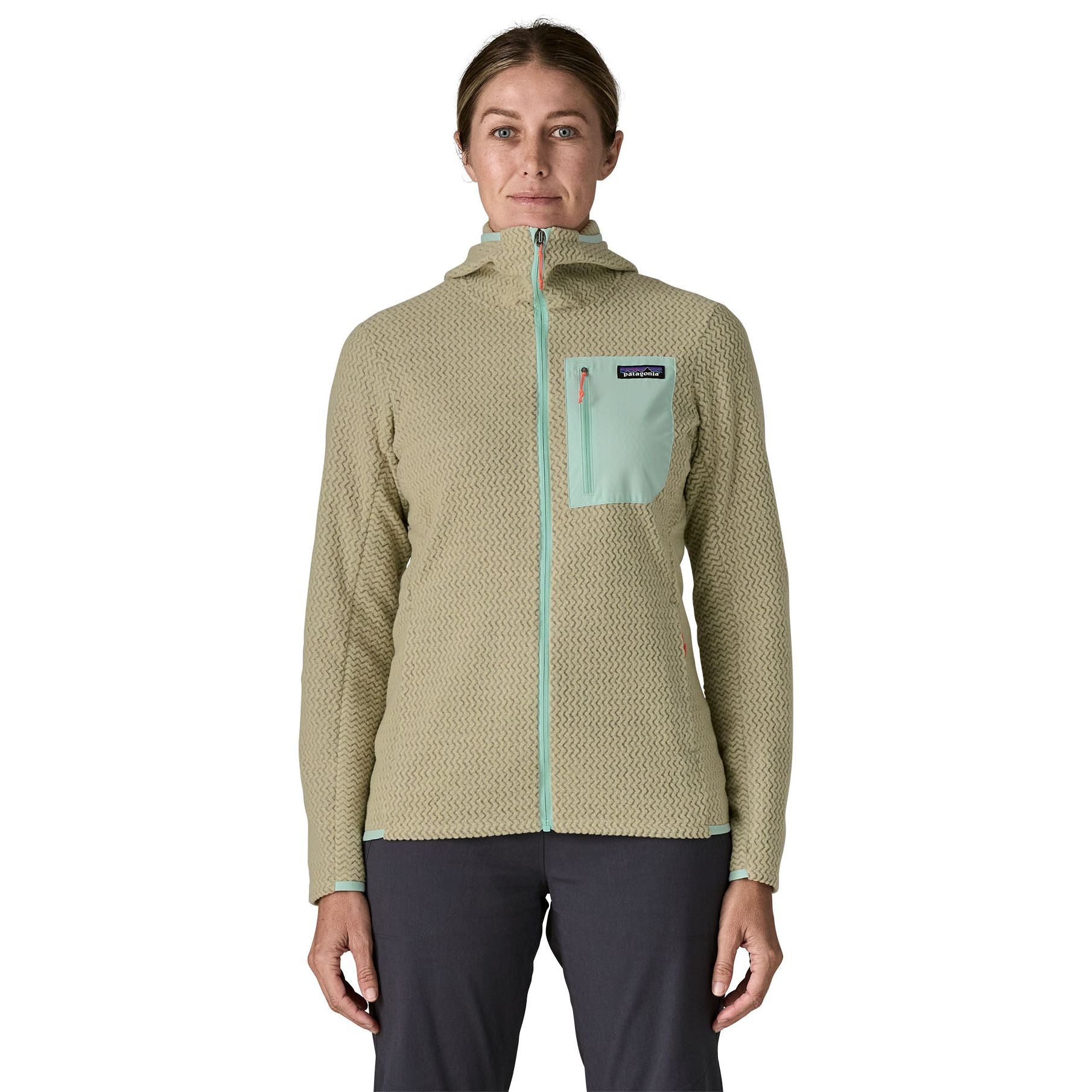 Patagonia Women's R1 Air Full-Zip Hoody Weathered Stone