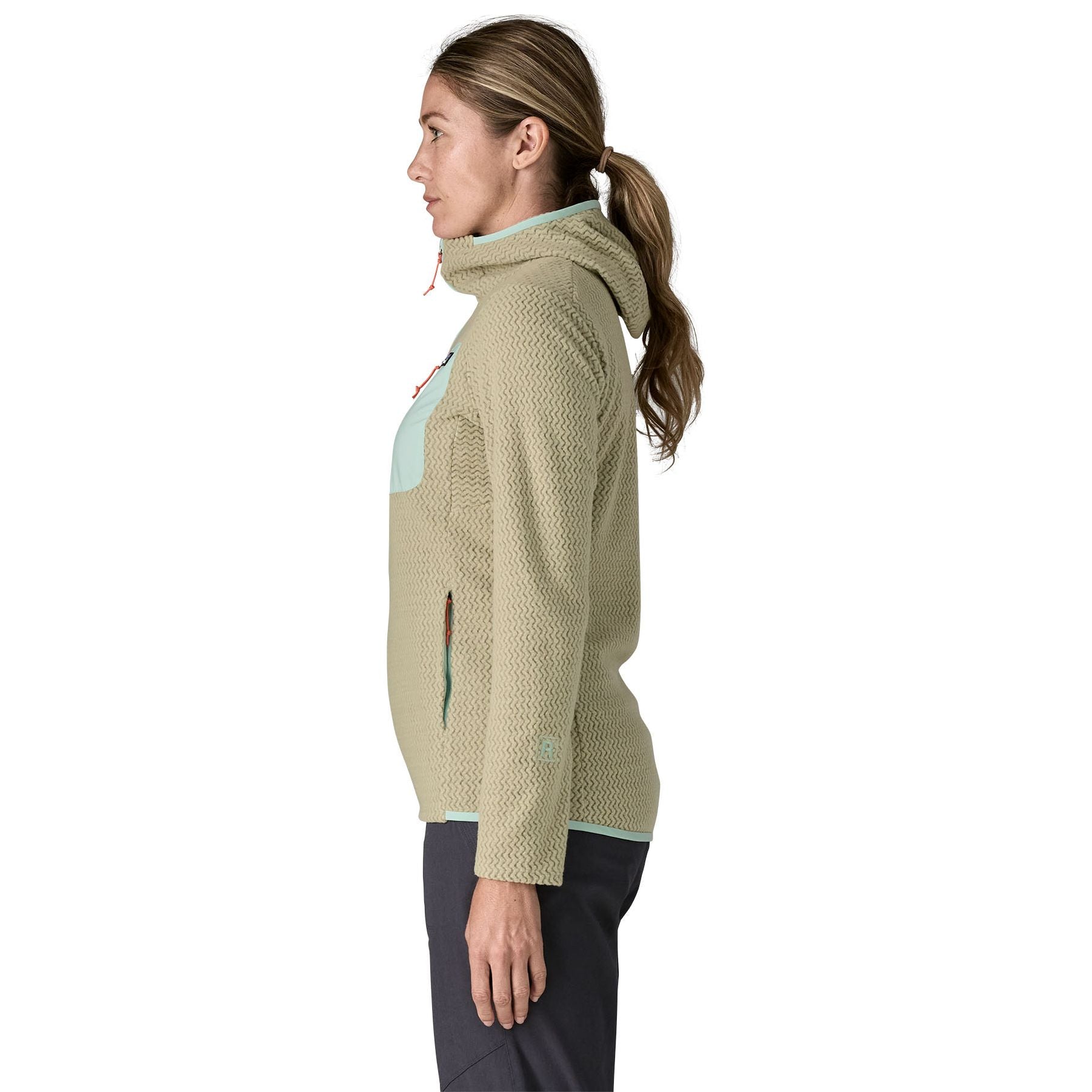 Patagonia Women's R1 Air Full-Zip Hoody Weathered Stone