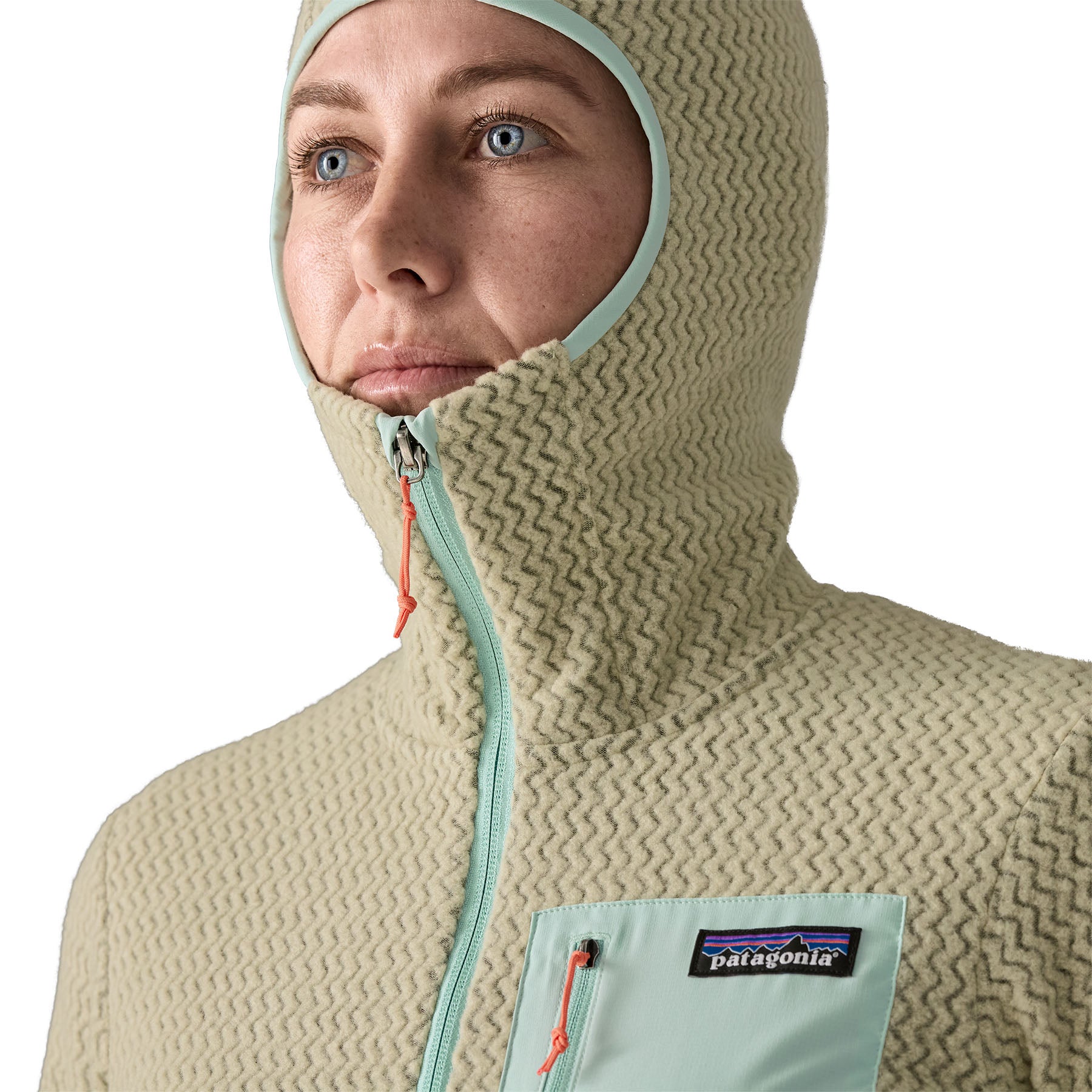 Patagonia Women's R1 Air Full-Zip Hoody Weathered Stone