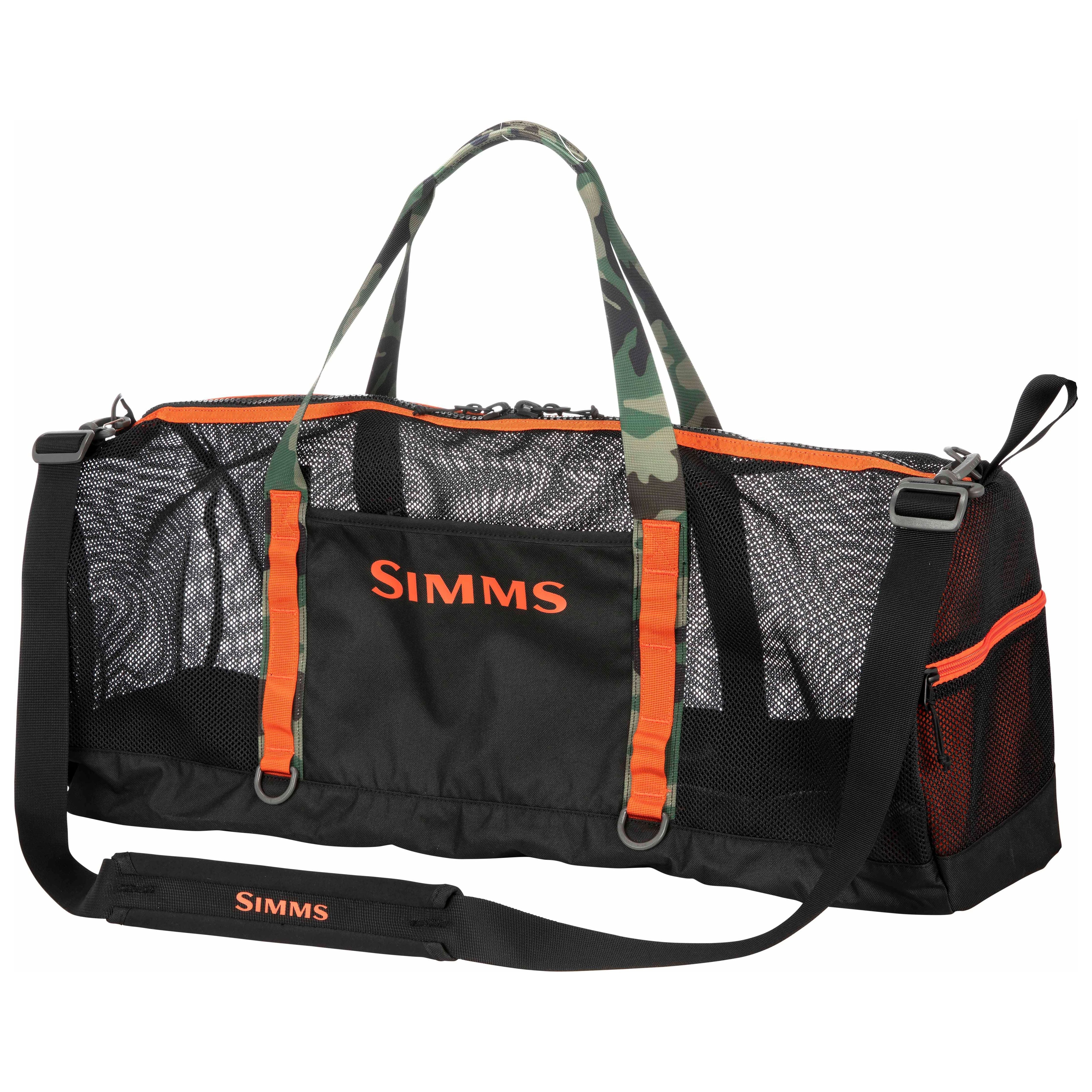 Simms Challenger Mesh Duffel - 60L Black Image 02