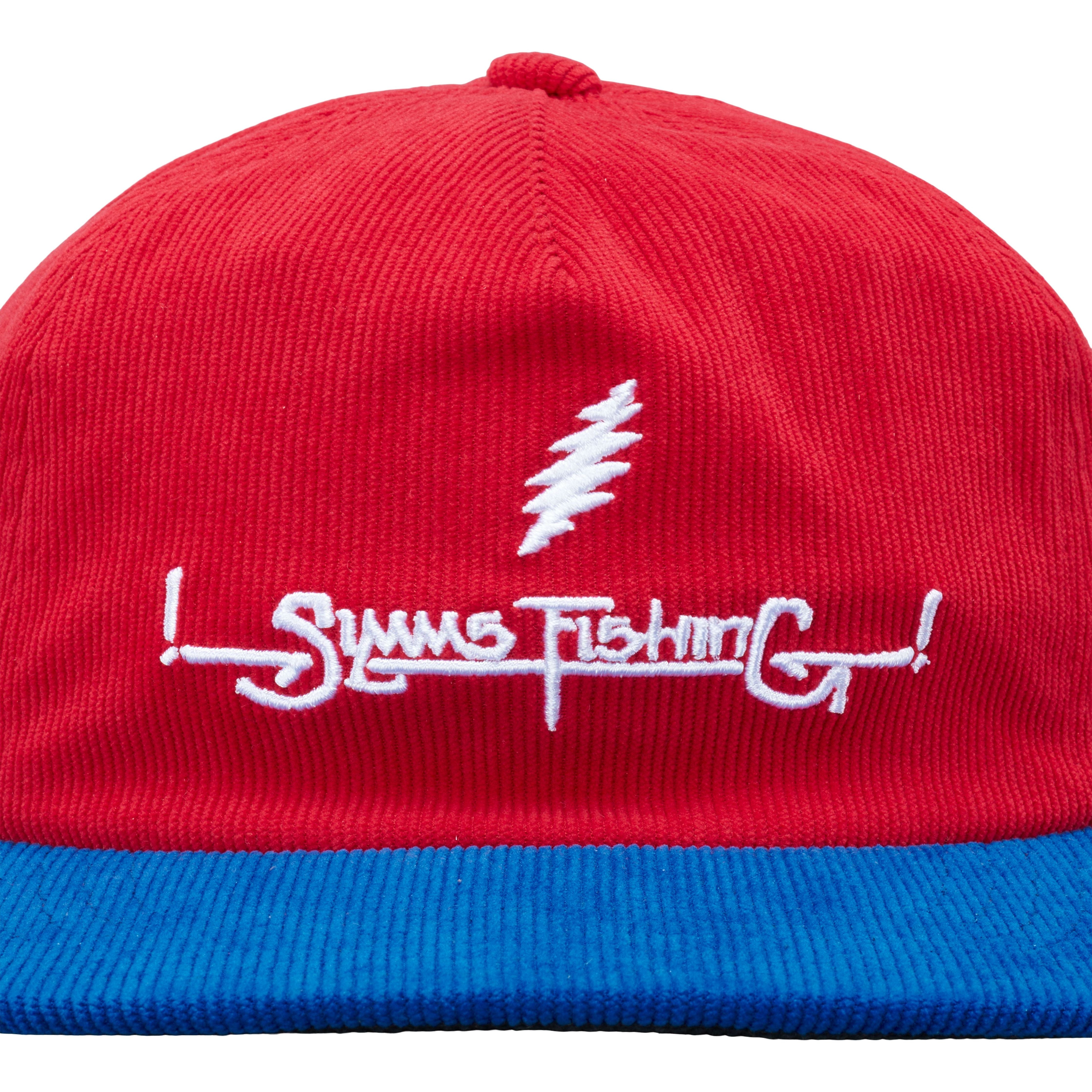 Simms Grateful Dead Double Haul Corduroy Cap Lightning Script - Red Image 03