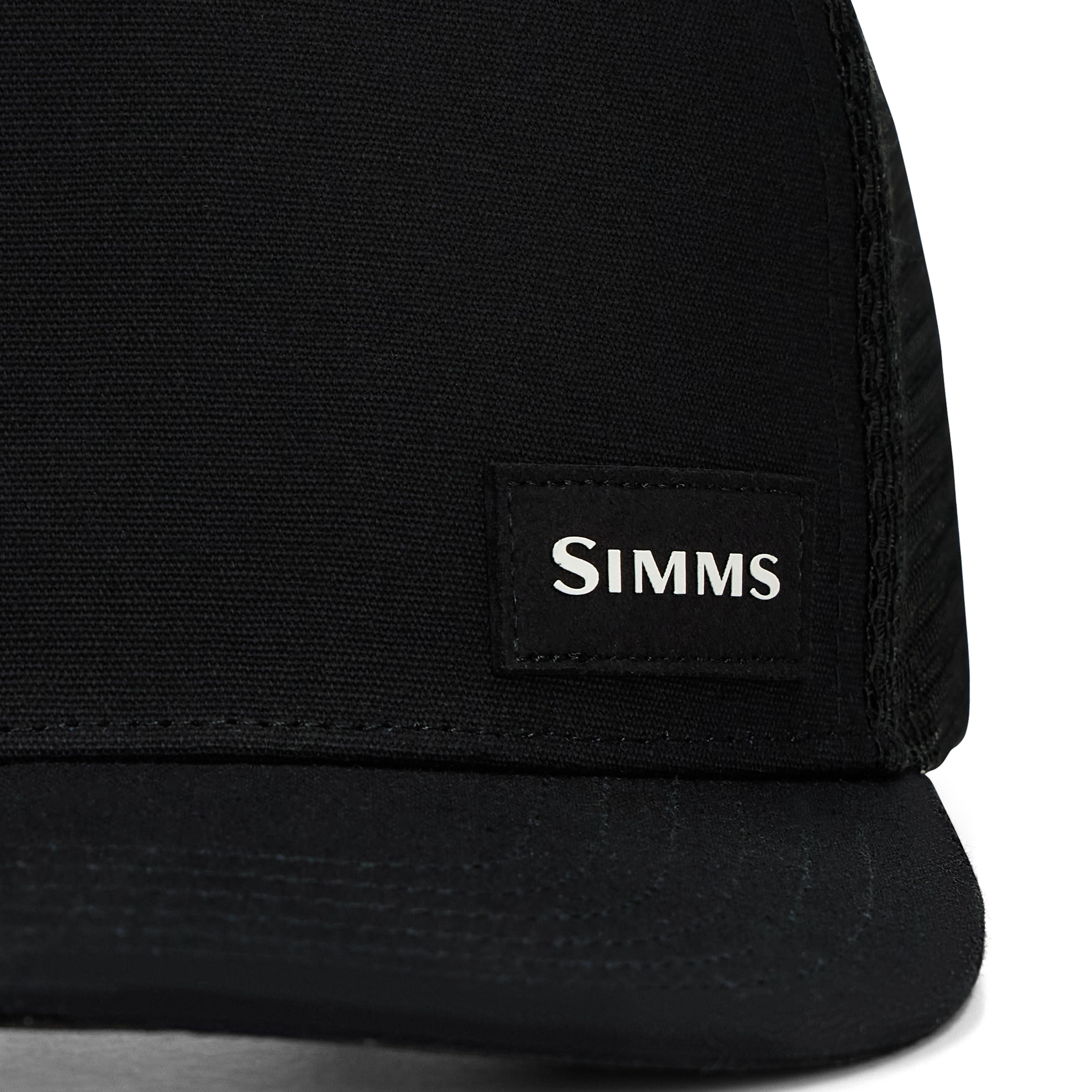Simms High Crown Flatbill Black Image 03