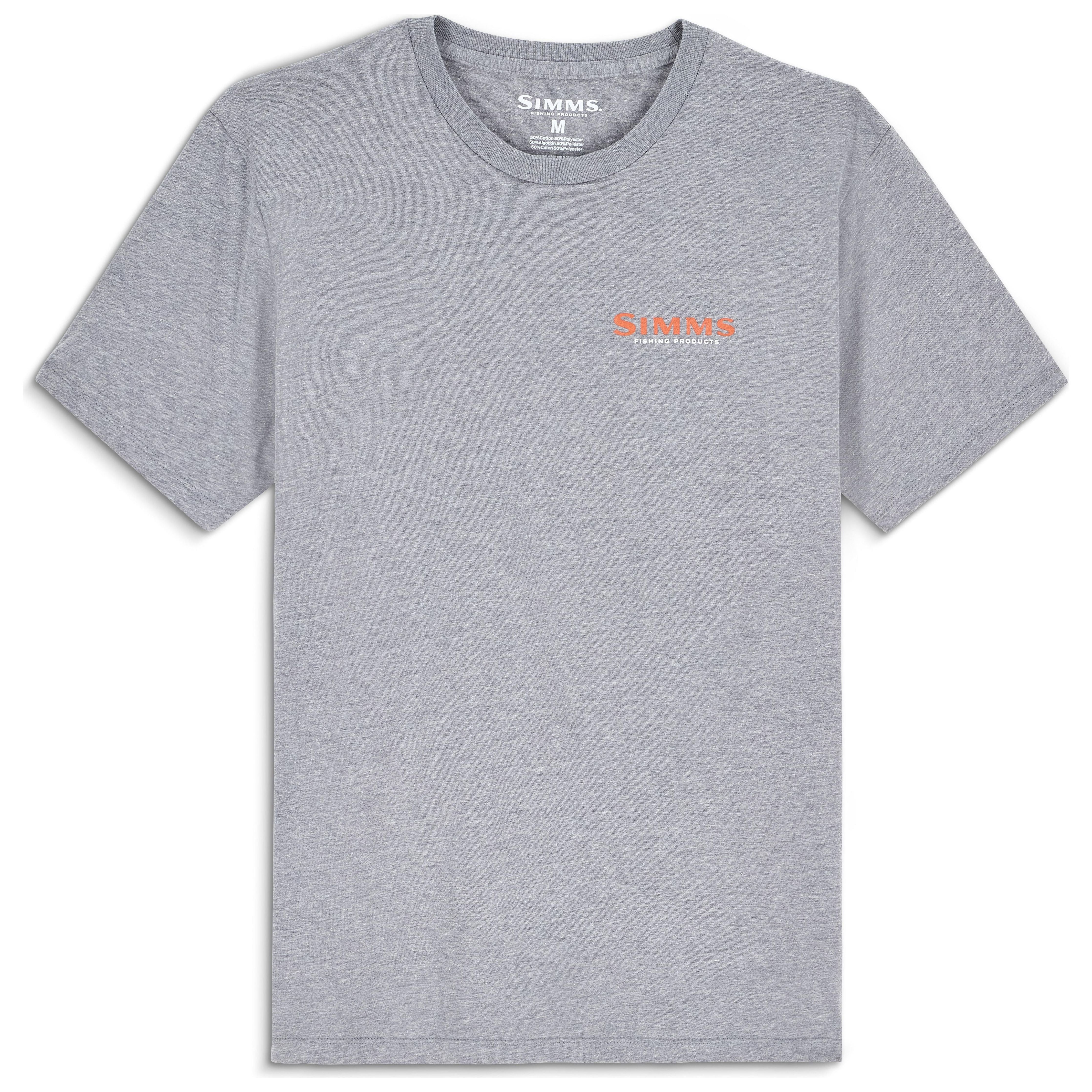 Simms Men's Bass Ruler T-Shirt Athletic Heather Image 02