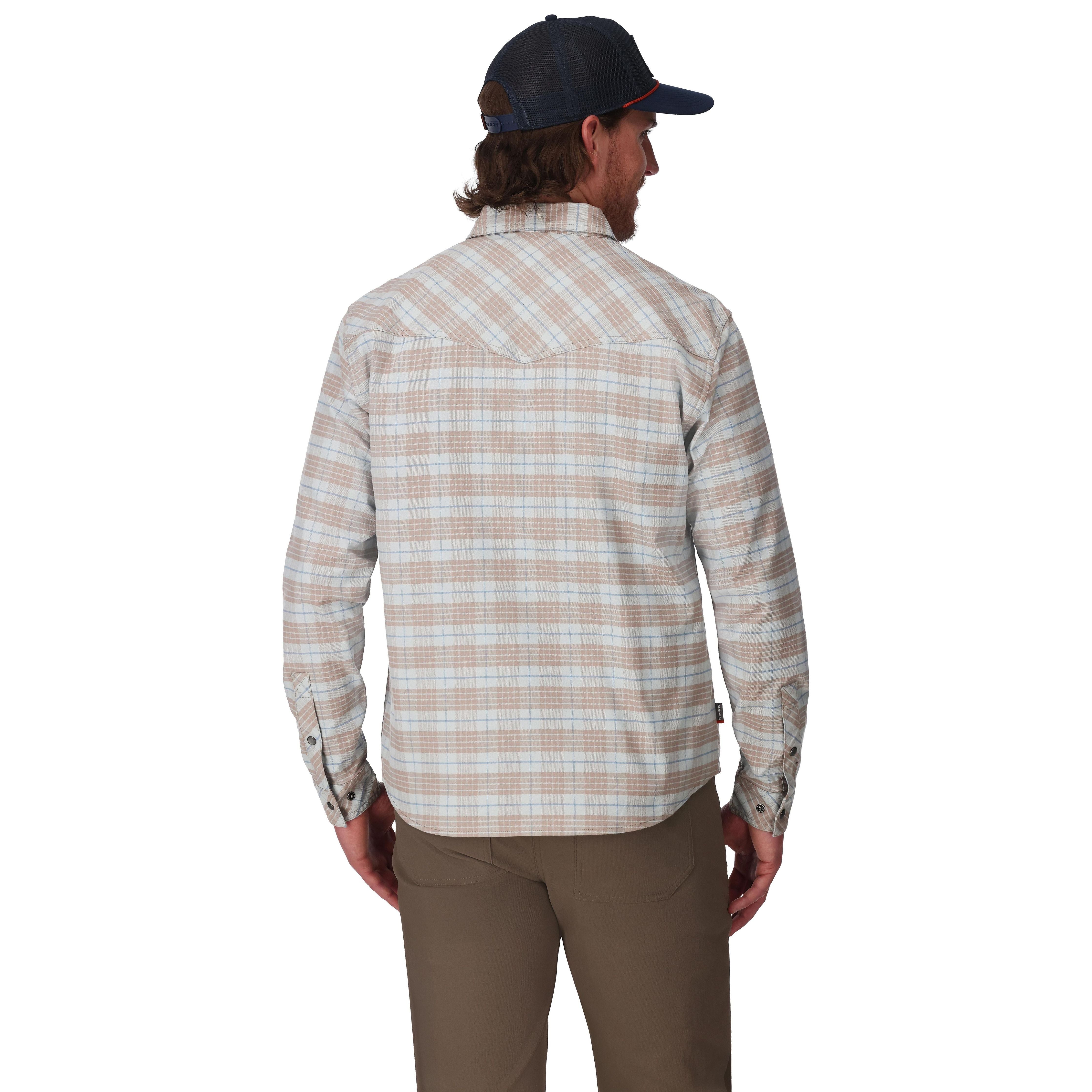 Simms Men's Brackett Flannel Drummond Plaid: Sterling Image 03