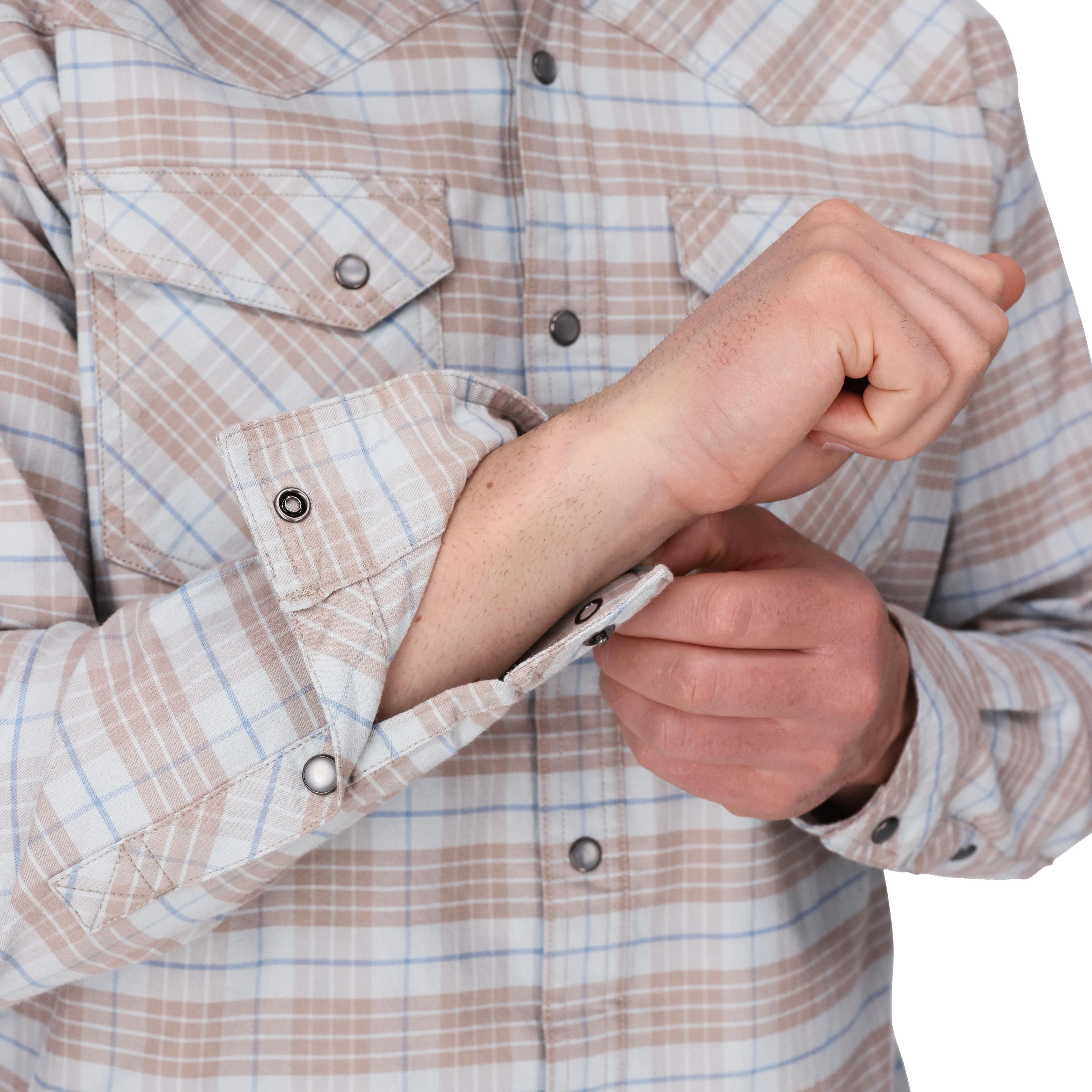 Simms Men's Brackett Flannel Drummond Plaid: Sterling Image 04