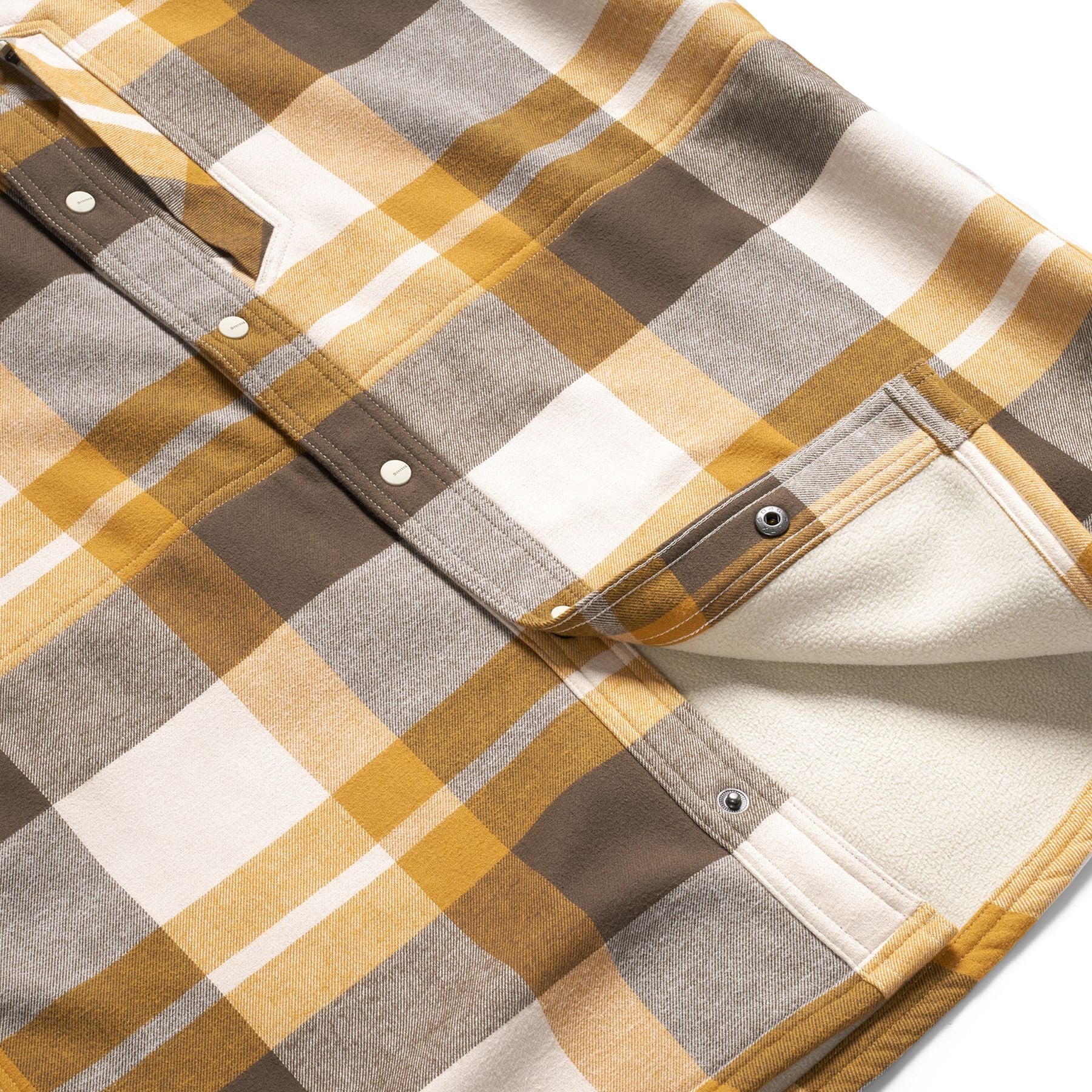 Simms Men's Coldweather Hooded Shacket Fitzgerald Plaid: Hickory Image 07