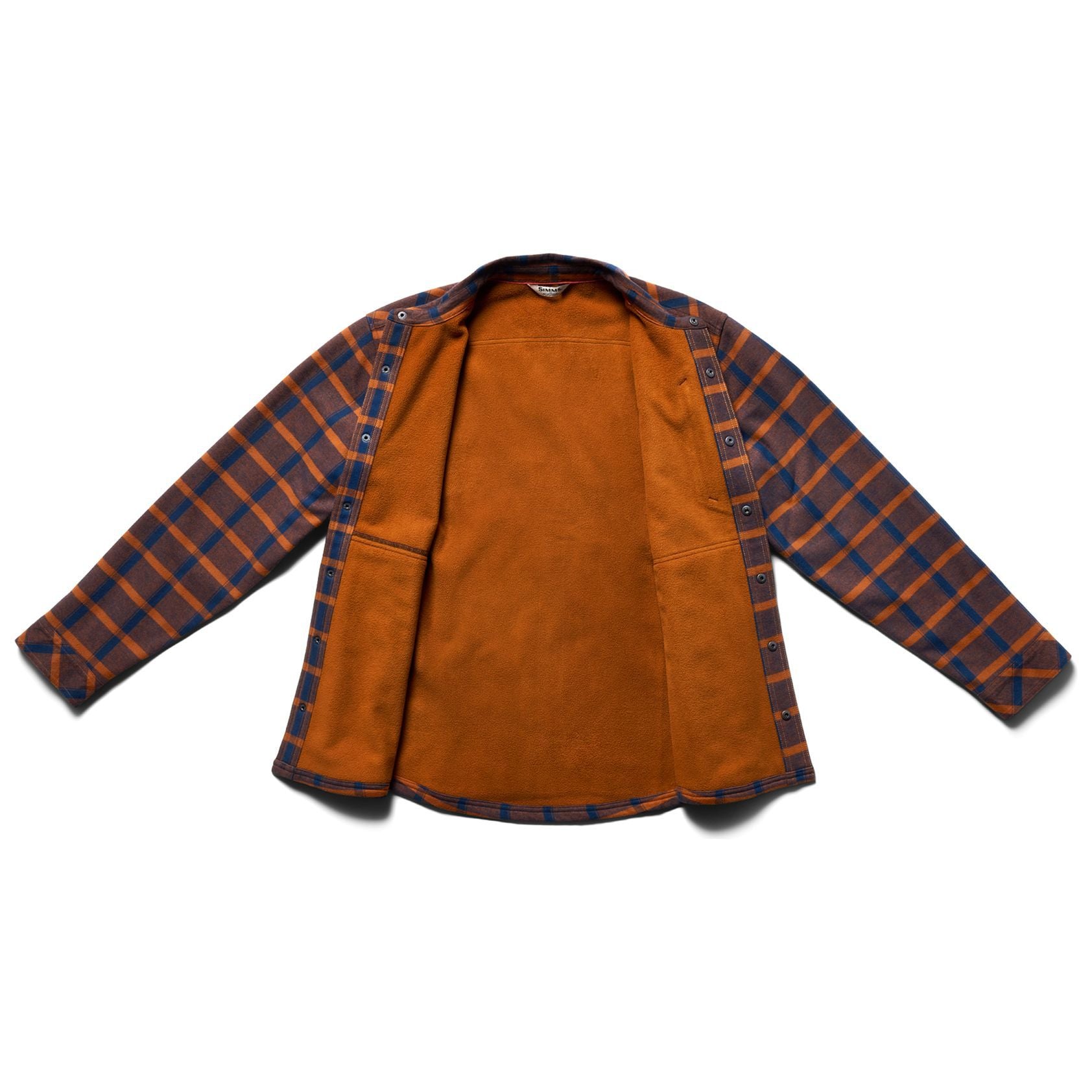 Simms Men's Coldweather Shacket Ellington Plaid: Stone Fly Image 03