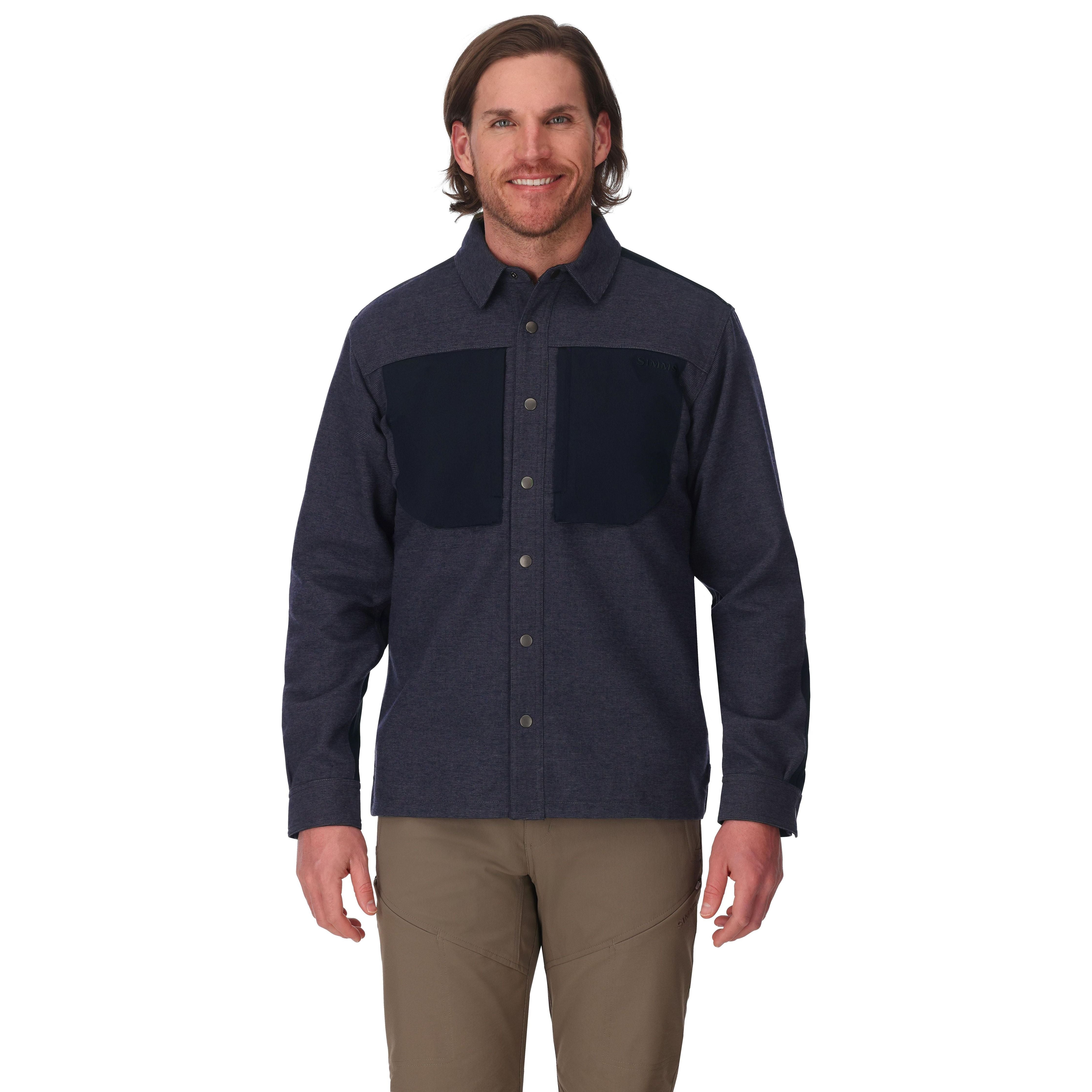 Simms Men's Confluence Overshirt Slate Image 02