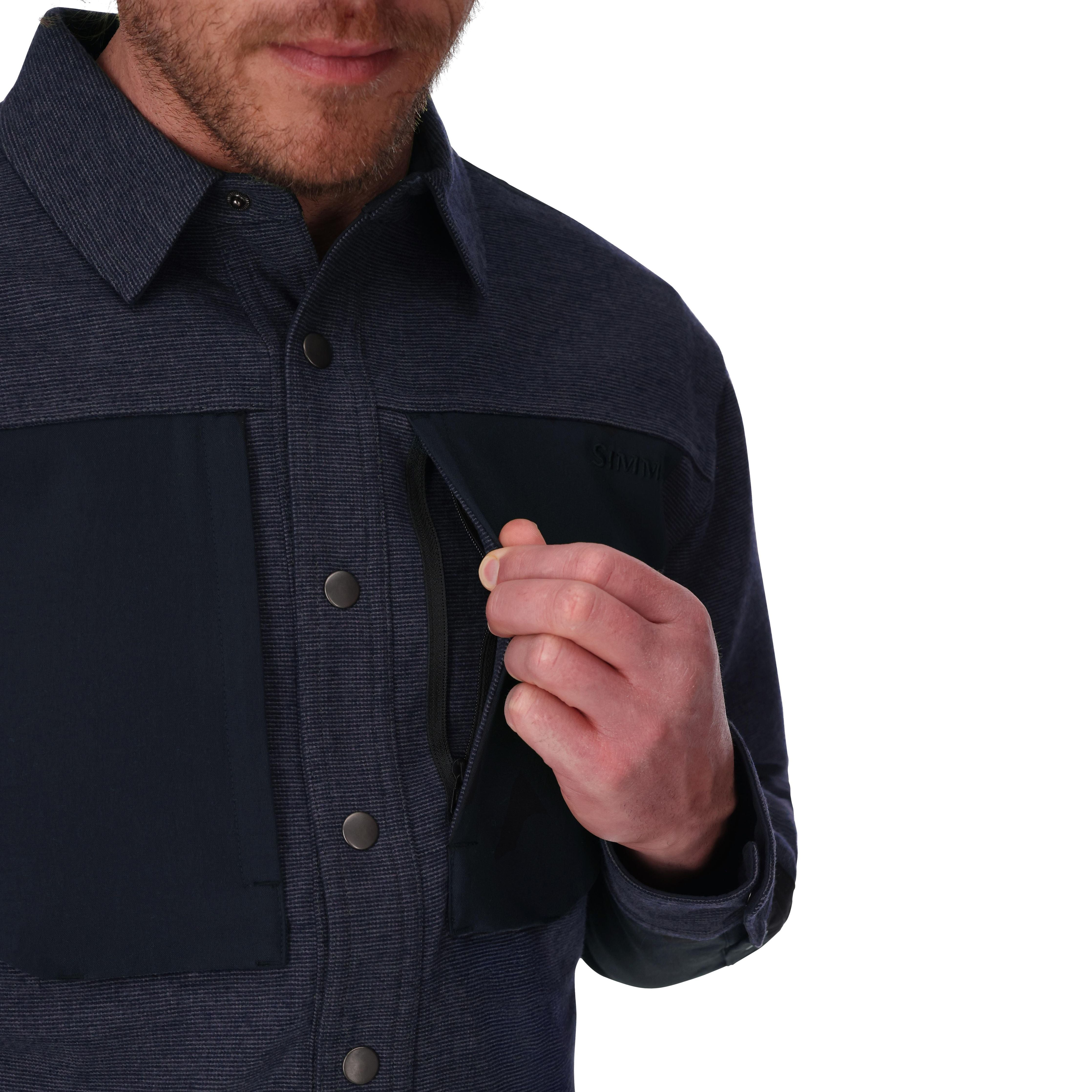 Simms Men's Confluence Overshirt Slate Image 04