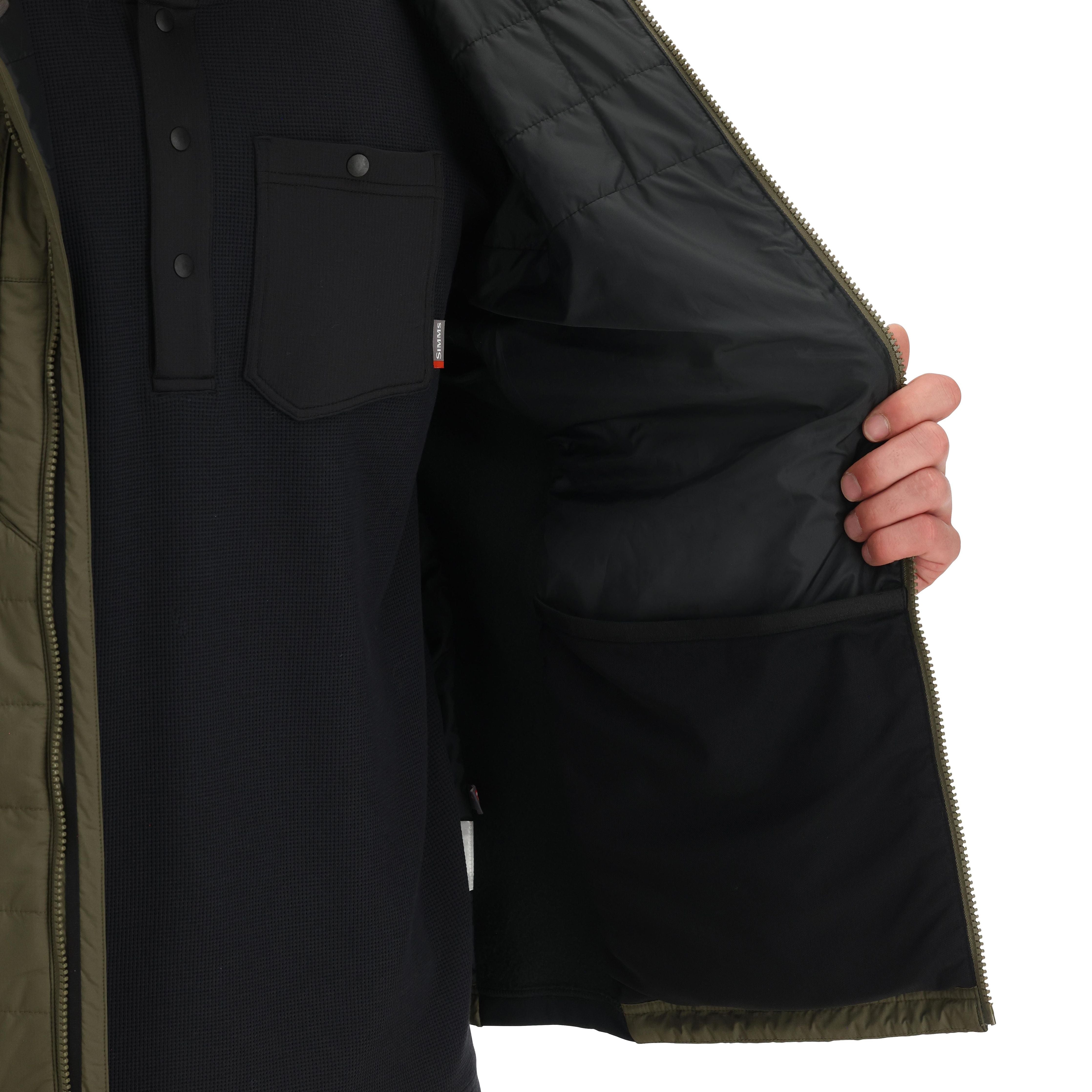 Simms Men's Fall Run Hybrid Hoody Loden Image 08