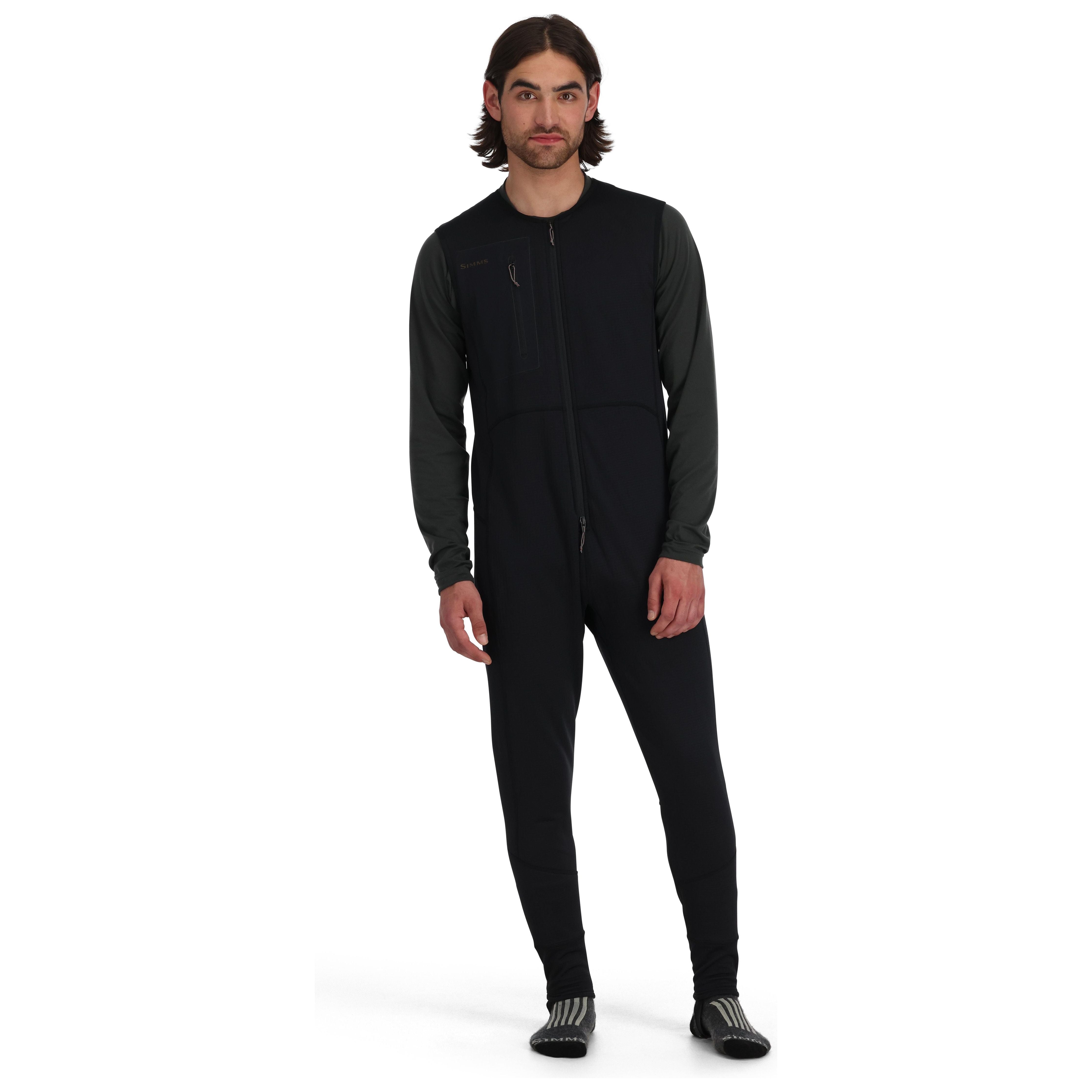 Simms Men's Fleece Midlayer Bib Black Image 03