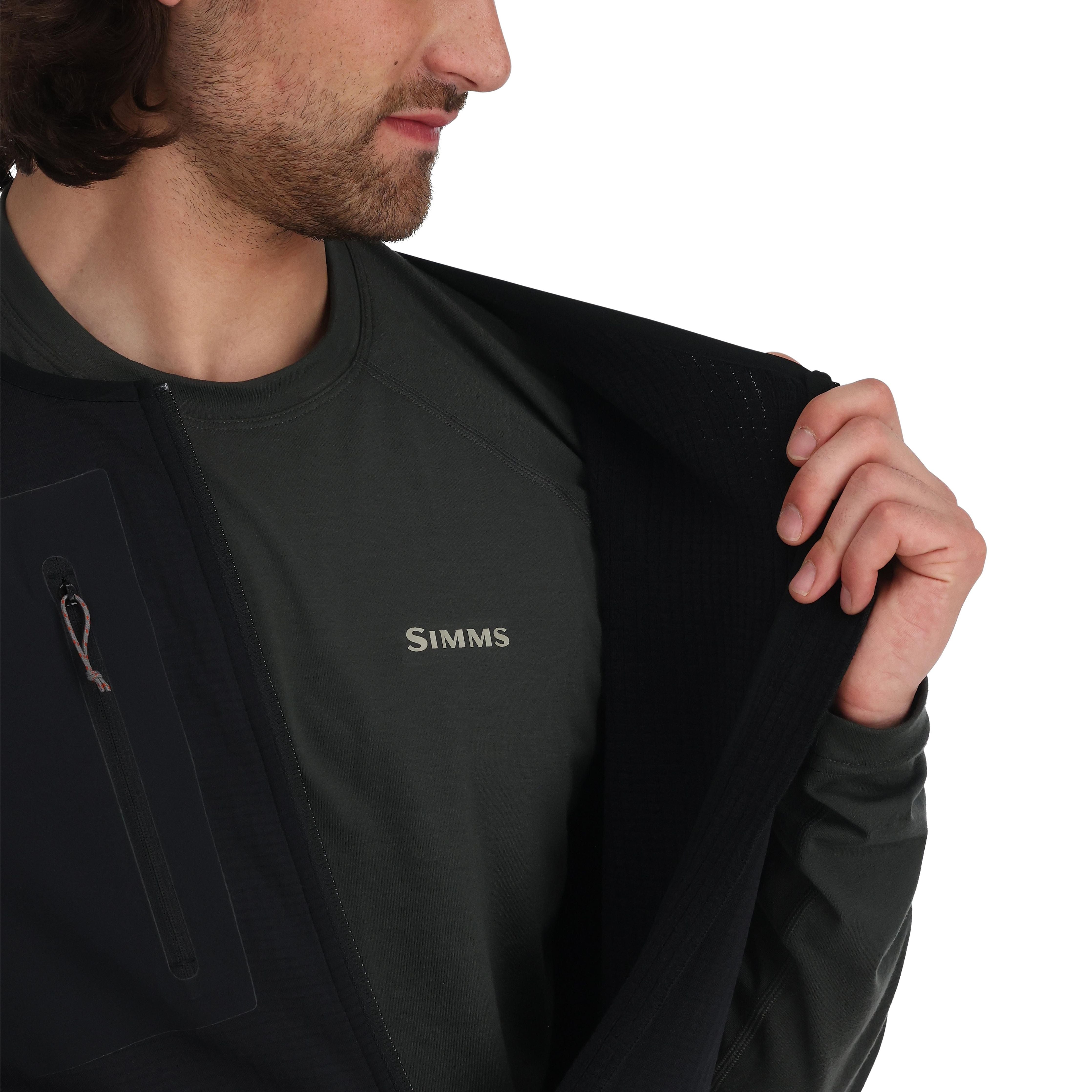 Simms Men's Fleece Midlayer Bib Black Image 05