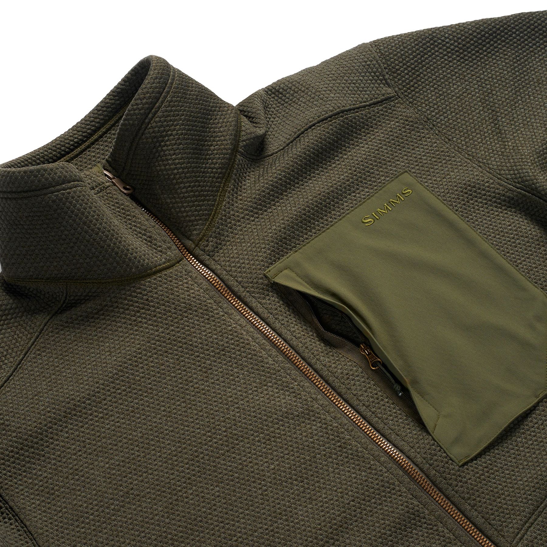 Simms Men's Harbor Fleece Loden Heather Image 04