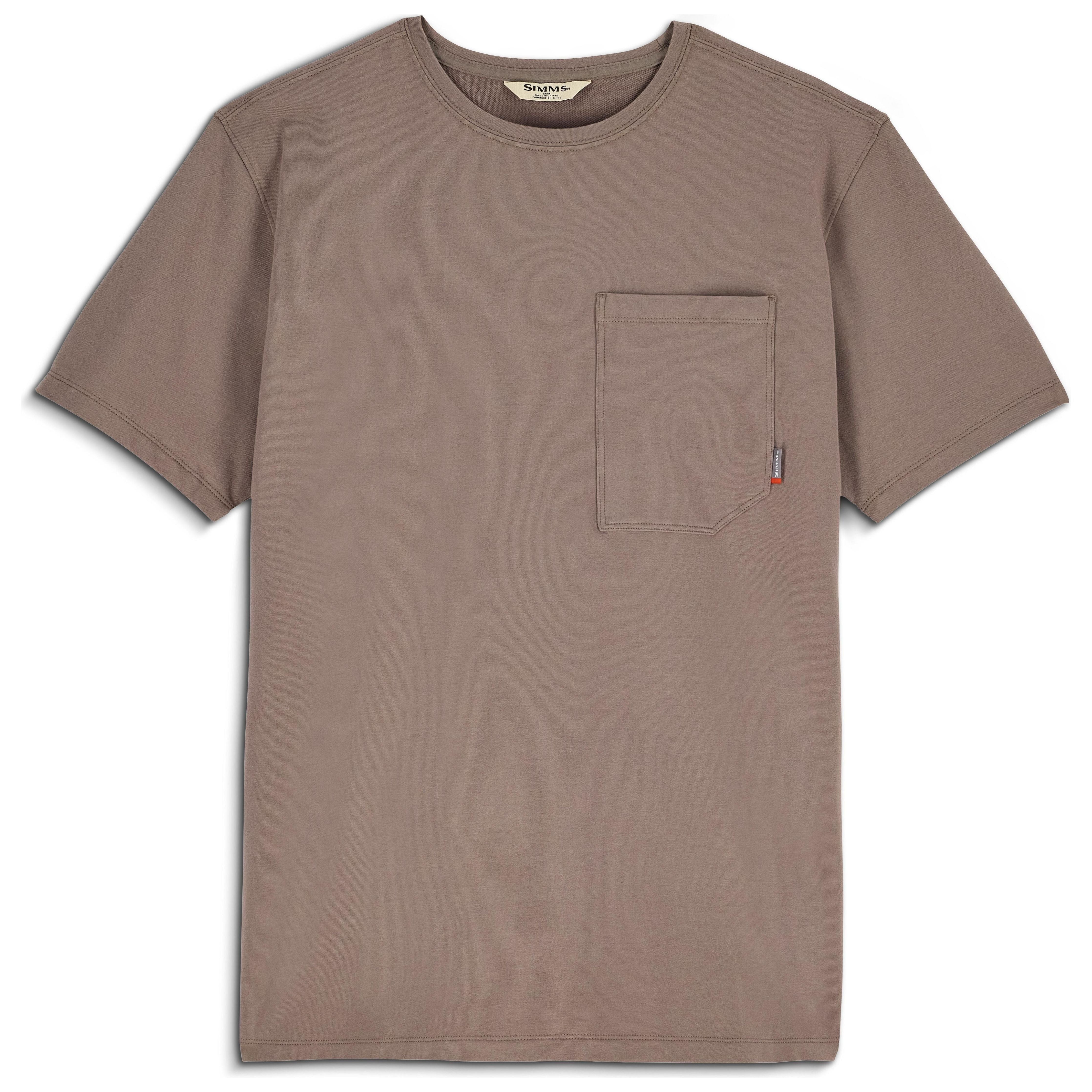 Simms Men's Harbor Pocket T-Shirt Sturgeon Image 01