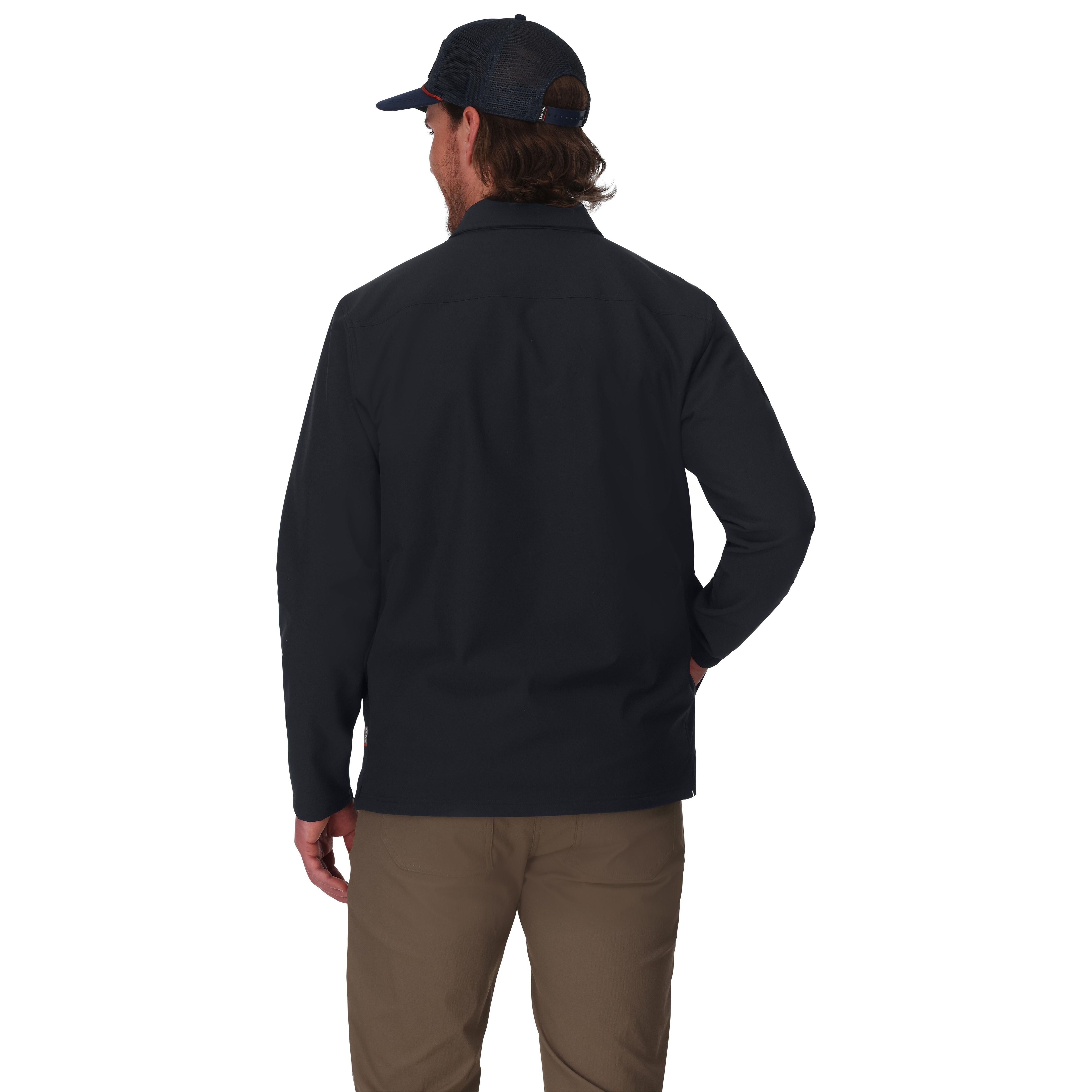 Simms Men's Harbor Shacket Black Image 03