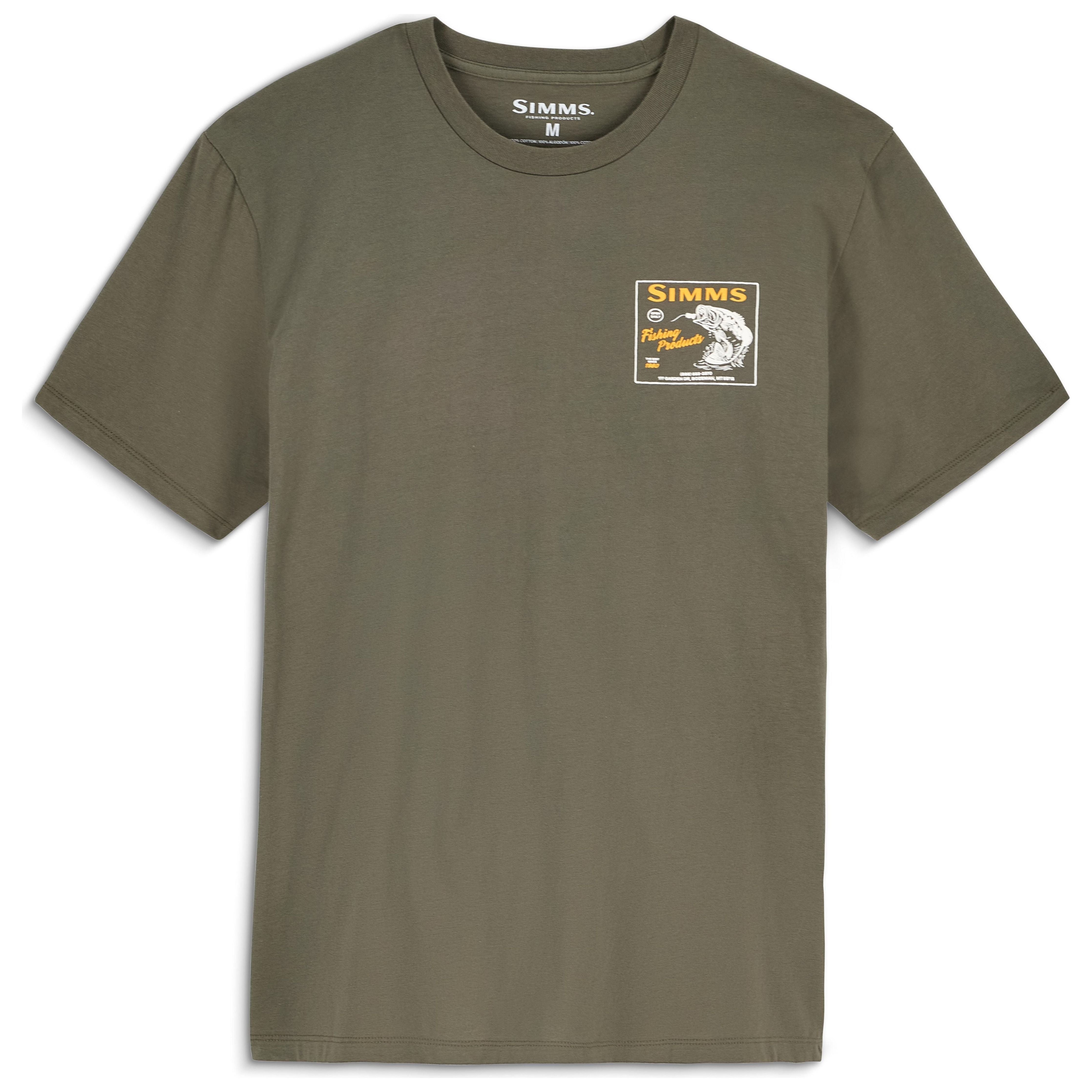 Simms Men's Locals Bass Shop T-Shirt Loden Image 02