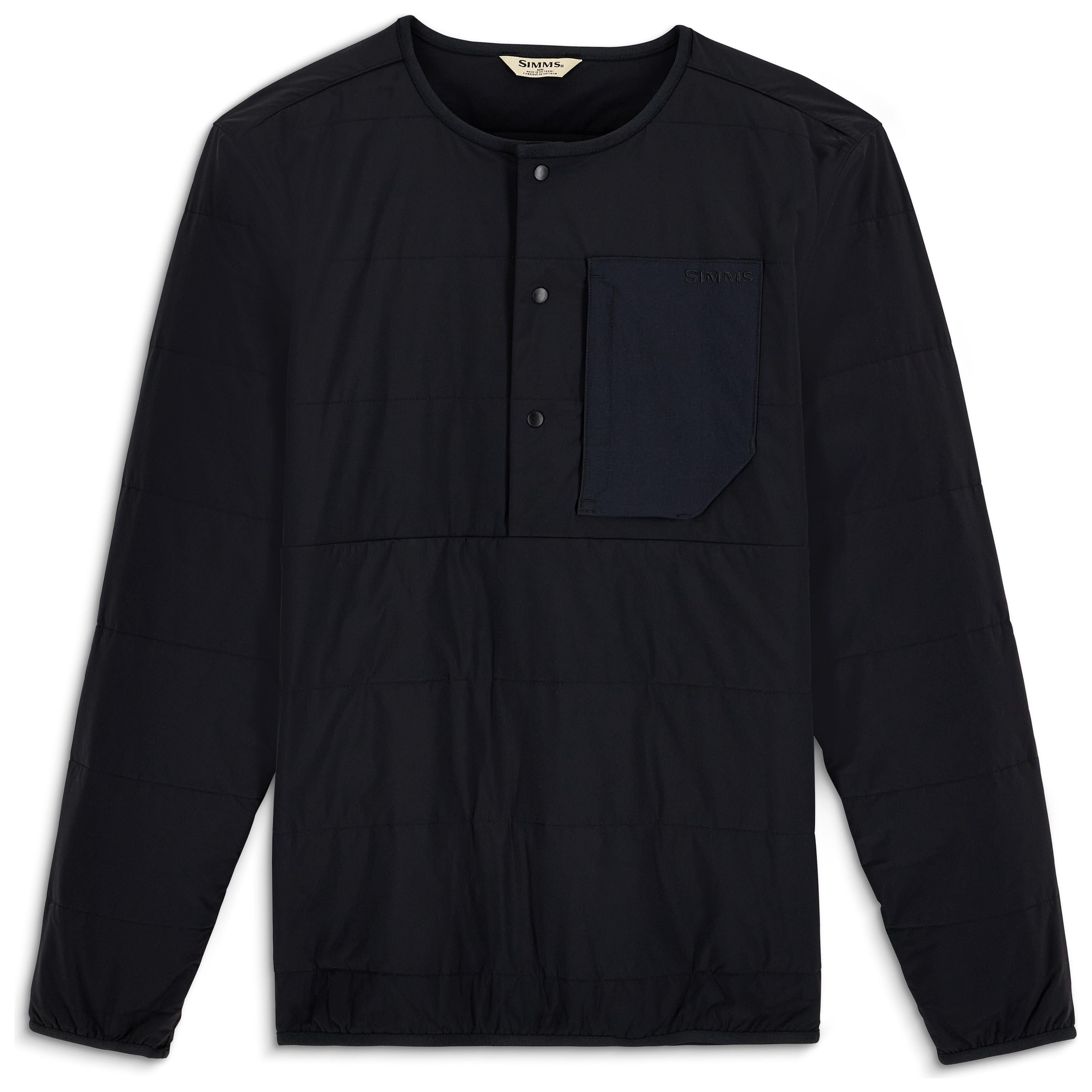 Simms Men's Midstream Henley Black Image 01